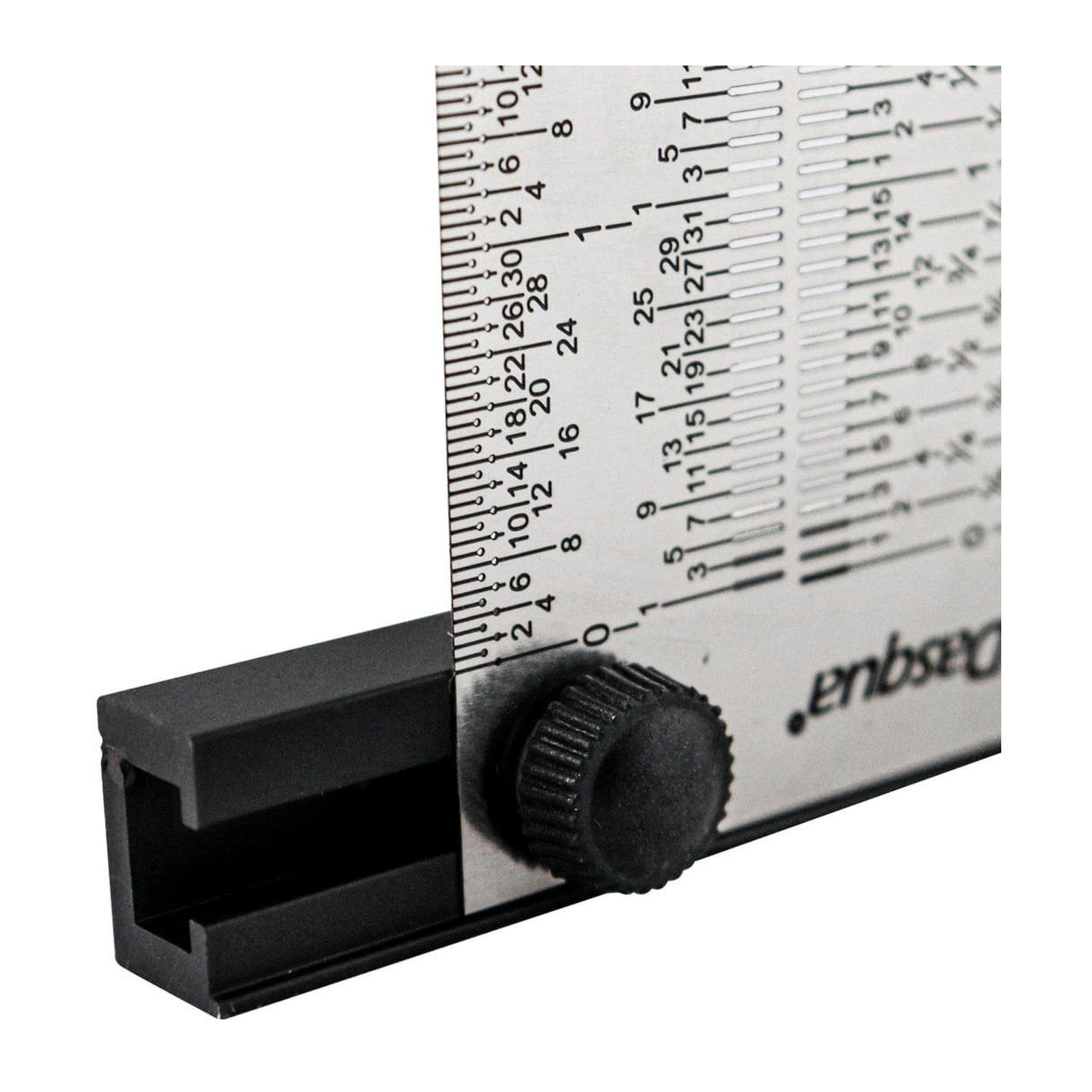 REGLA DE PRECISION DE MARCADO EN FORMA DE T ANCHA DE AC. INOX. 8" CON 1 LAPICERO Y PUNTILLAS - Imagen 3