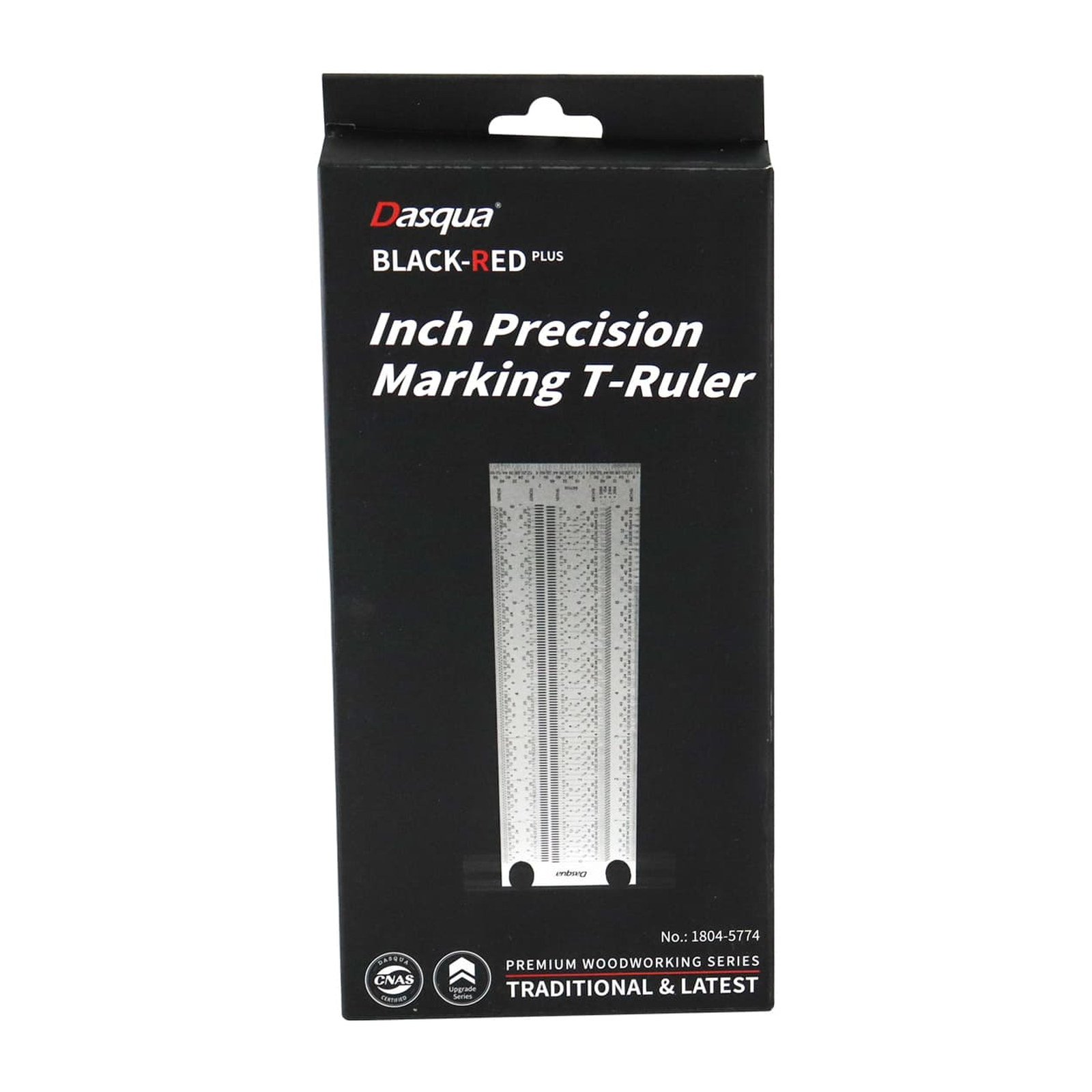 REGLA DE PRECISION DE MARCADO EN FORMA DE T ANCHA DE AC. INOX. 8" CON 1 LAPICERO Y PUNTILLAS - Imagen 4