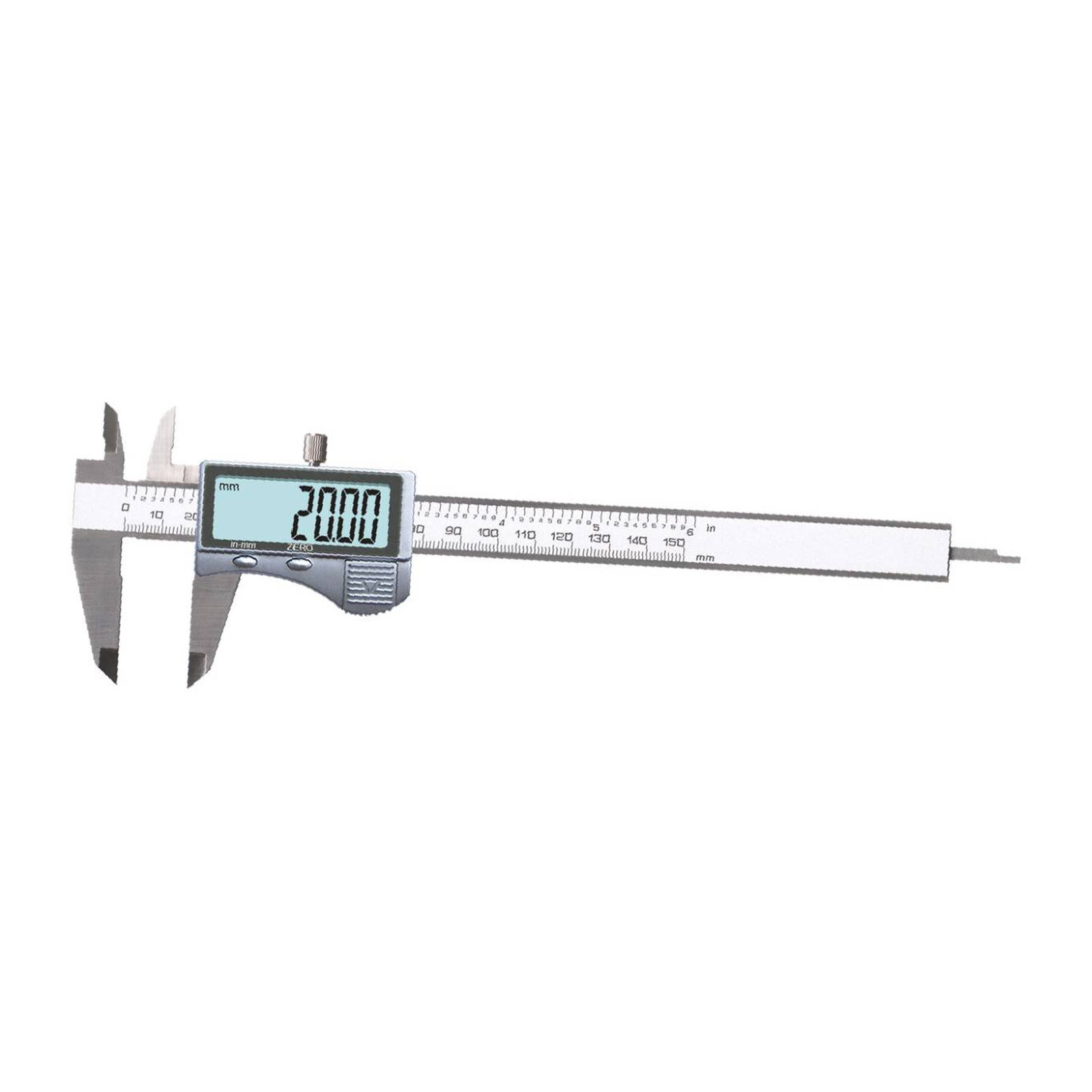 Calibrador Vernier Digital Pantalla Grande 0-12" mm/Fracciones/Pulgadas con Función Zero DASQUA