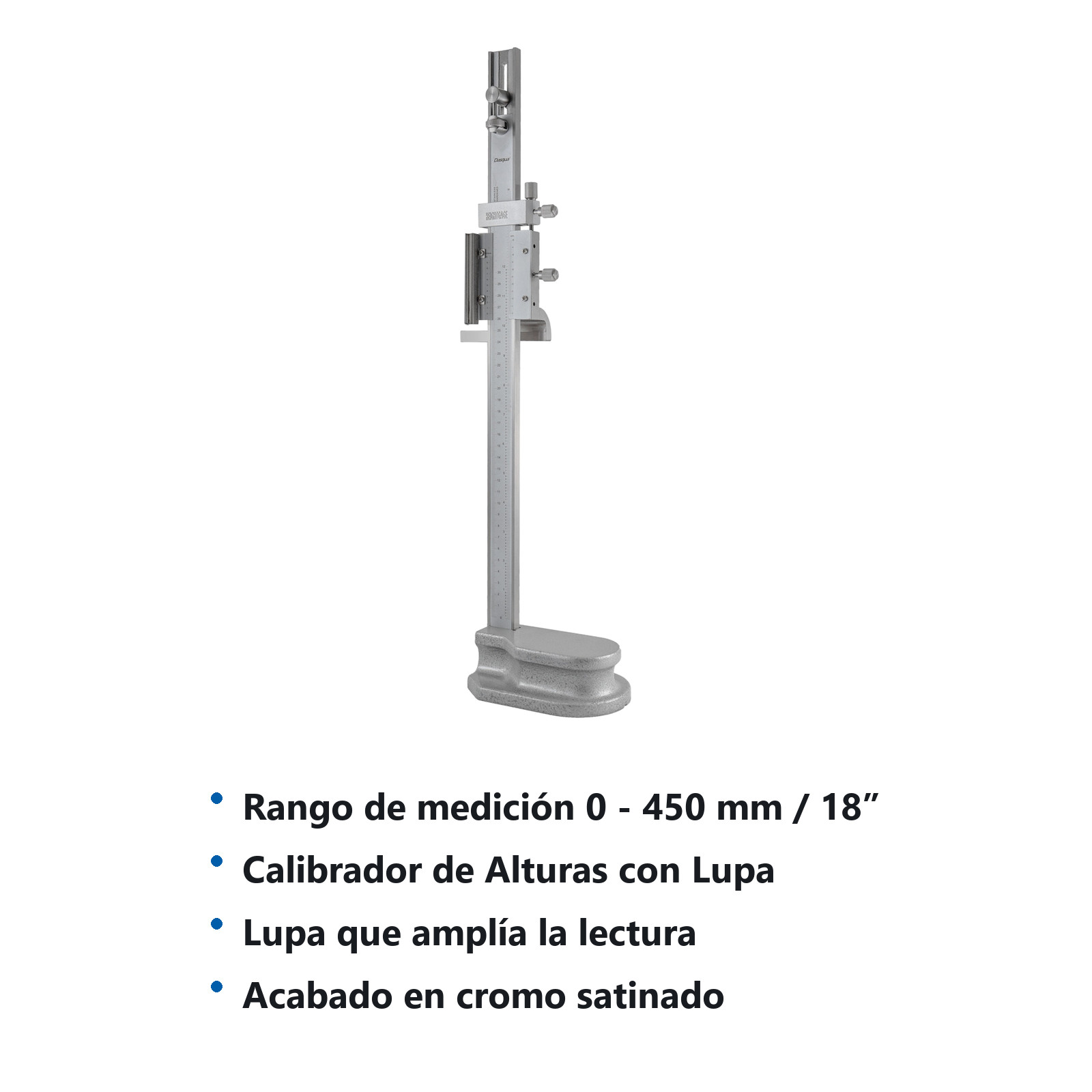 CALIBRADOR DE ALTURAS C/LUPA 450MM*0.02MM - Imagen 2