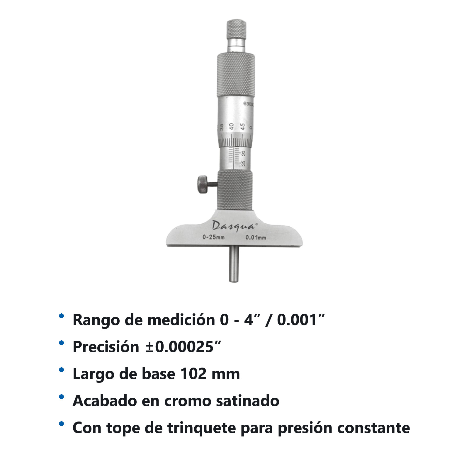 MICROMETRO D/PROF. 0-4*0.001 - Imagen 2