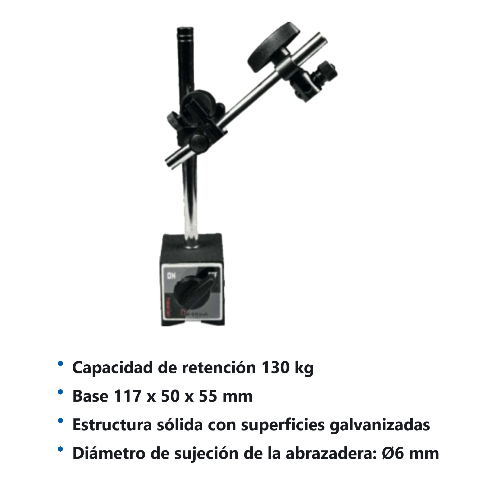 BASE MAGNETICA CON AJUSTE FINO 130KG - Imagen 2