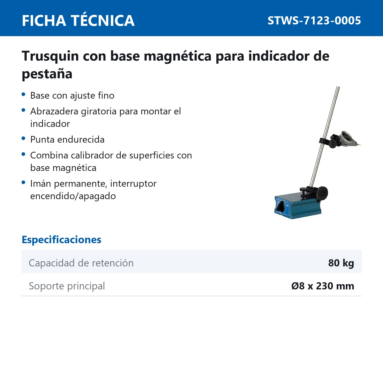 TRUSQUIN CON BASE MAGNETICA P/IND. DE PESTAÑA - Imagen 2