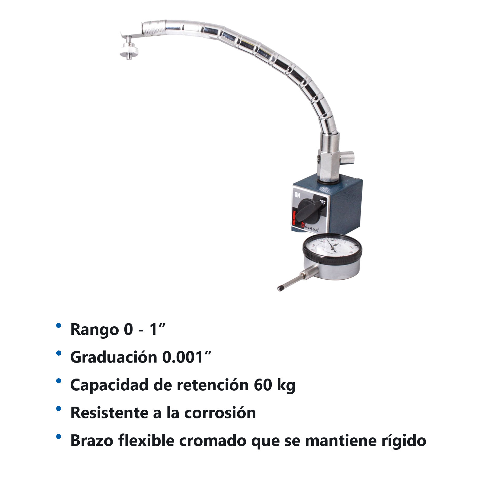 JUEGOS DE INDICADOR Y BASE MAGNETICA FLEXIBLE 0-1" - Imagen 2