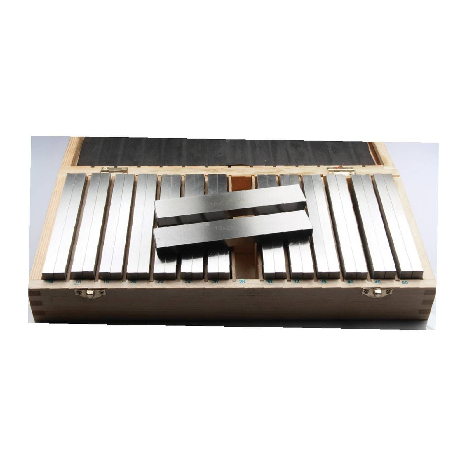 DASQUA Conjunto de Paralelos Premium 9 Pares 6 x 1/4" con Estuche de Aluminio