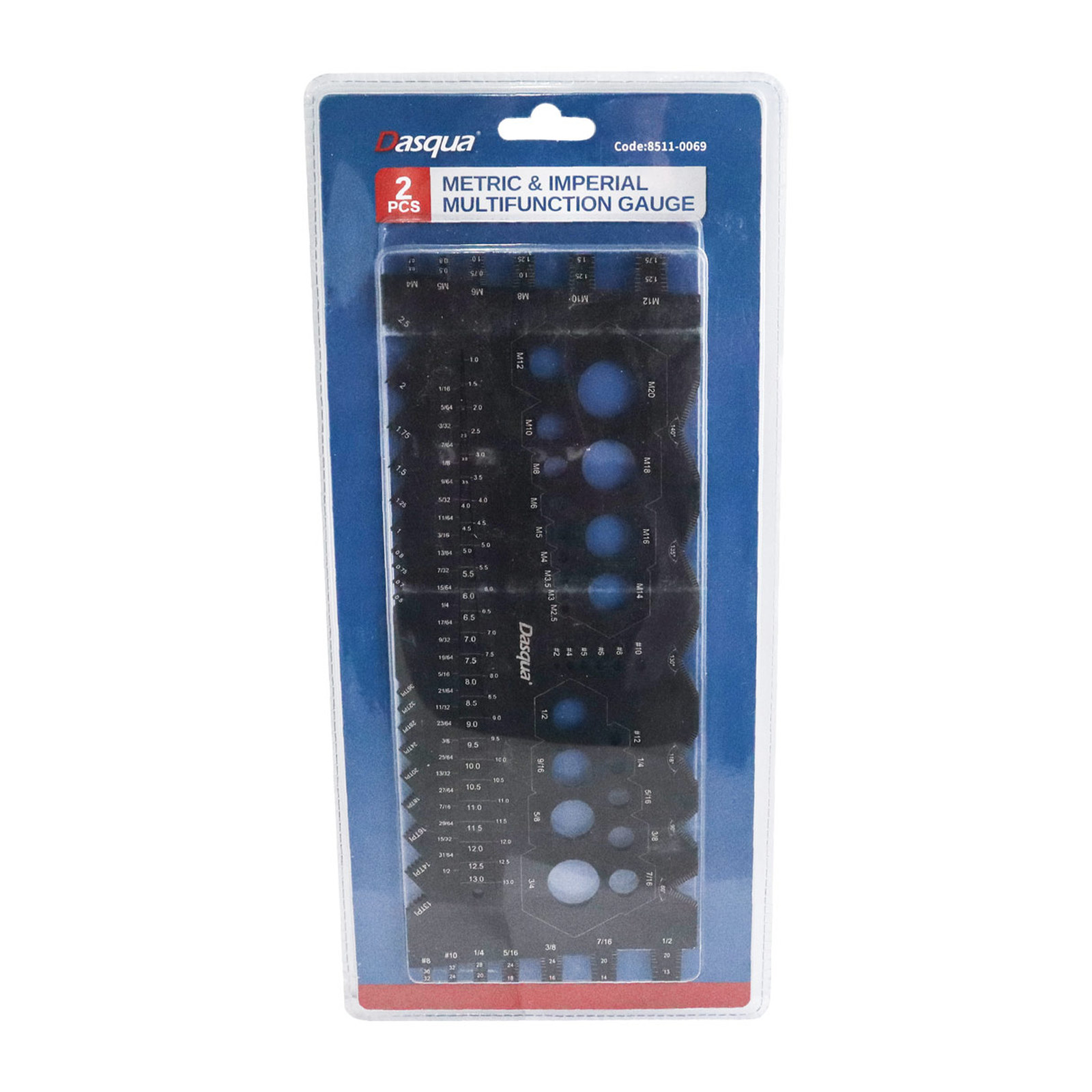 CALIBRADOR MULTIFUNCIONAL METRICO/FRACCIONAL C/CALIBRADOR DE AGUJEROS 8x4" ACERO INOX. - Imagen 4
