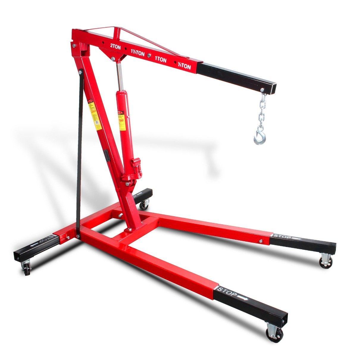MIKELS T-1473 Pluma hidráulica para motor con extensiones (2 ton)