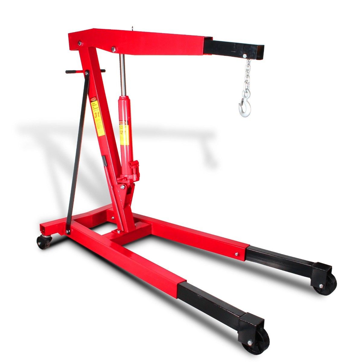MIKELS T-3000 Pluma hidráulica para motor con extensiones frontales (3 ton)