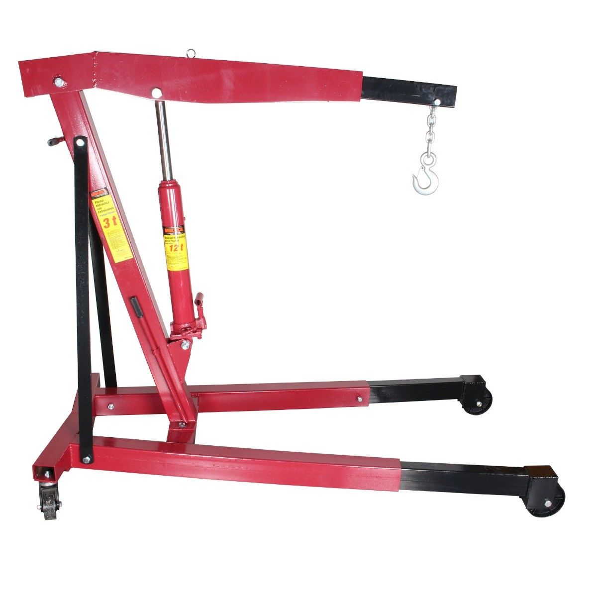 MIKELS T-3000 Pluma hidráulica para motor con extensiones frontales (3 ton) - Imagen 2