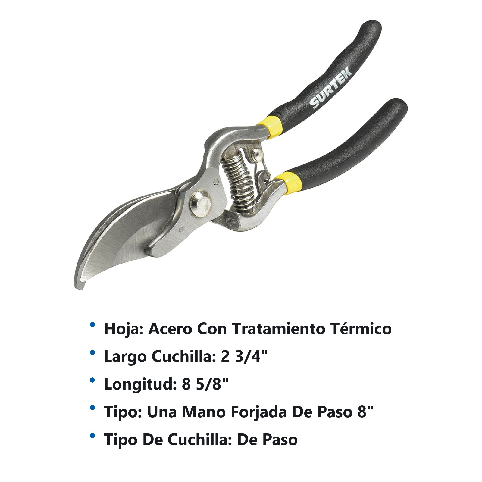 Tijeras para poda a una mano 8" forjada de paso Surtek - Imagen 3
