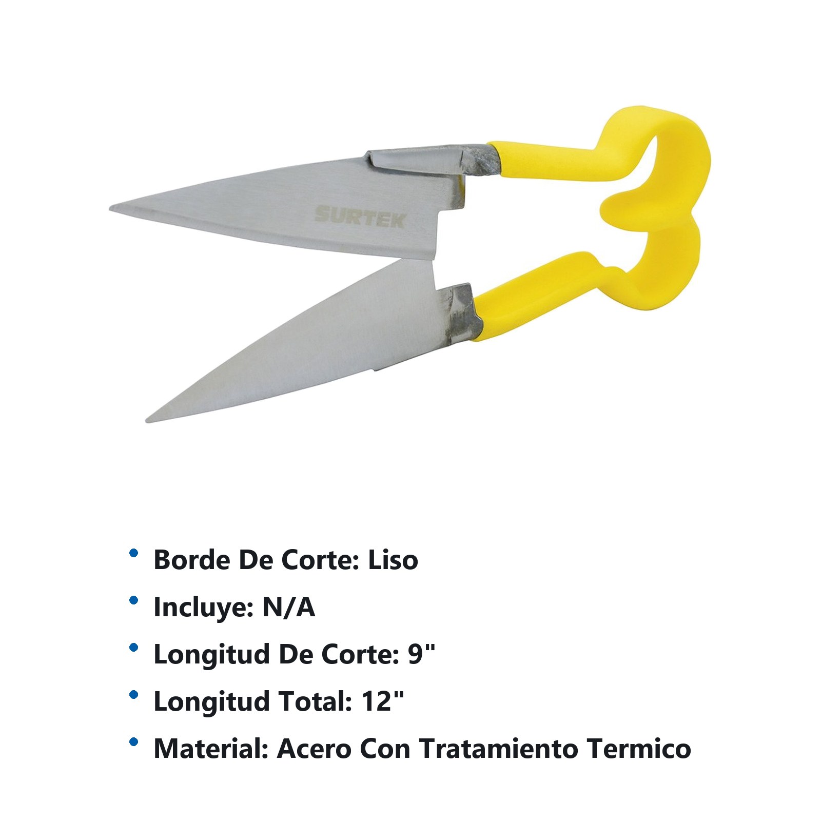 Tijeras trasquiladora con mango de plastisol 12" Surtek - Imagen 3