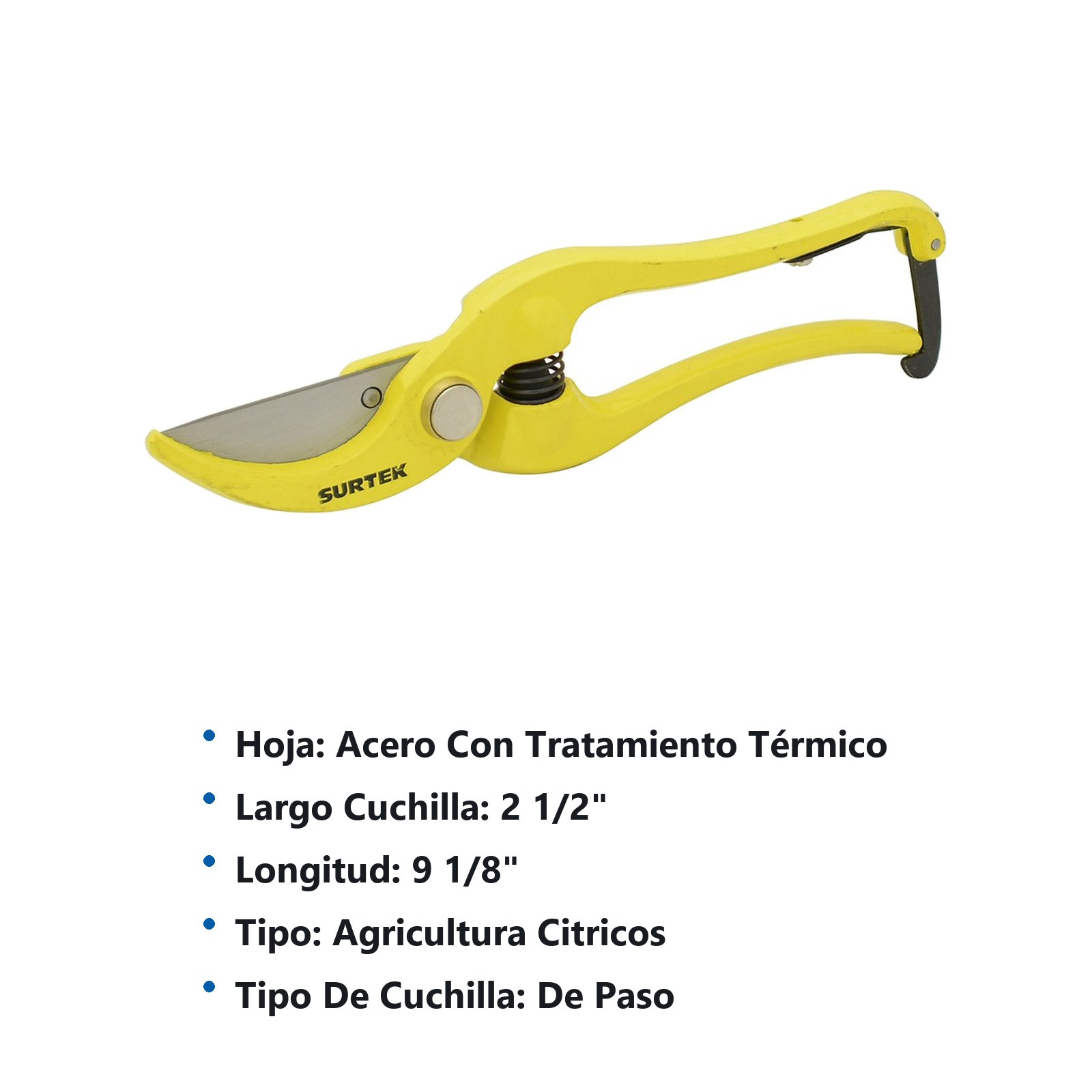 Tijeras para poda a una mano 9-1/8" para cítricos Surtek - Imagen 3