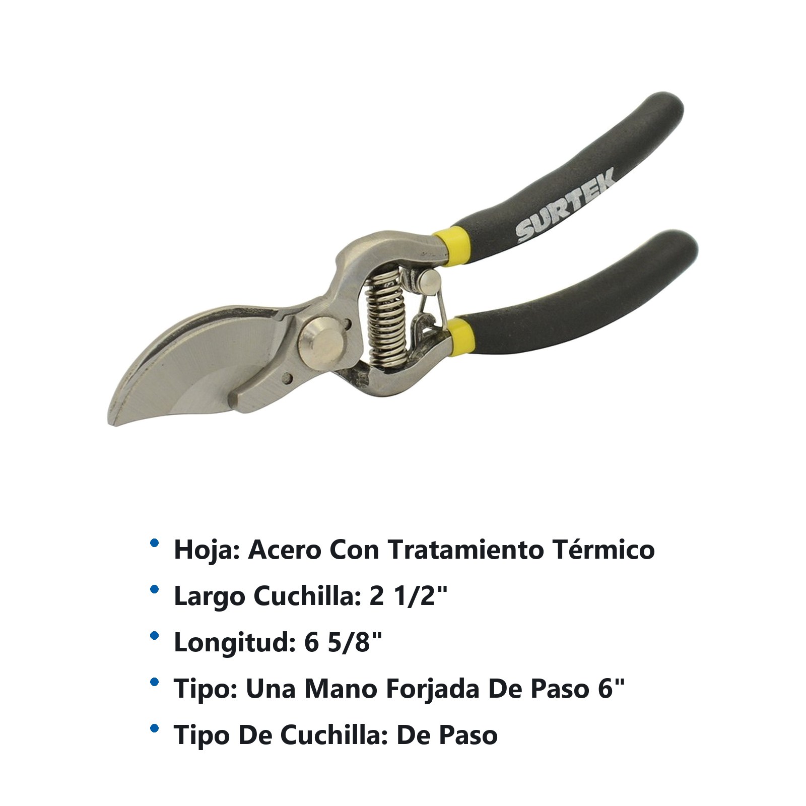 Tijeras para poda a una mano 6" forjada de paso Surtek - Imagen 3