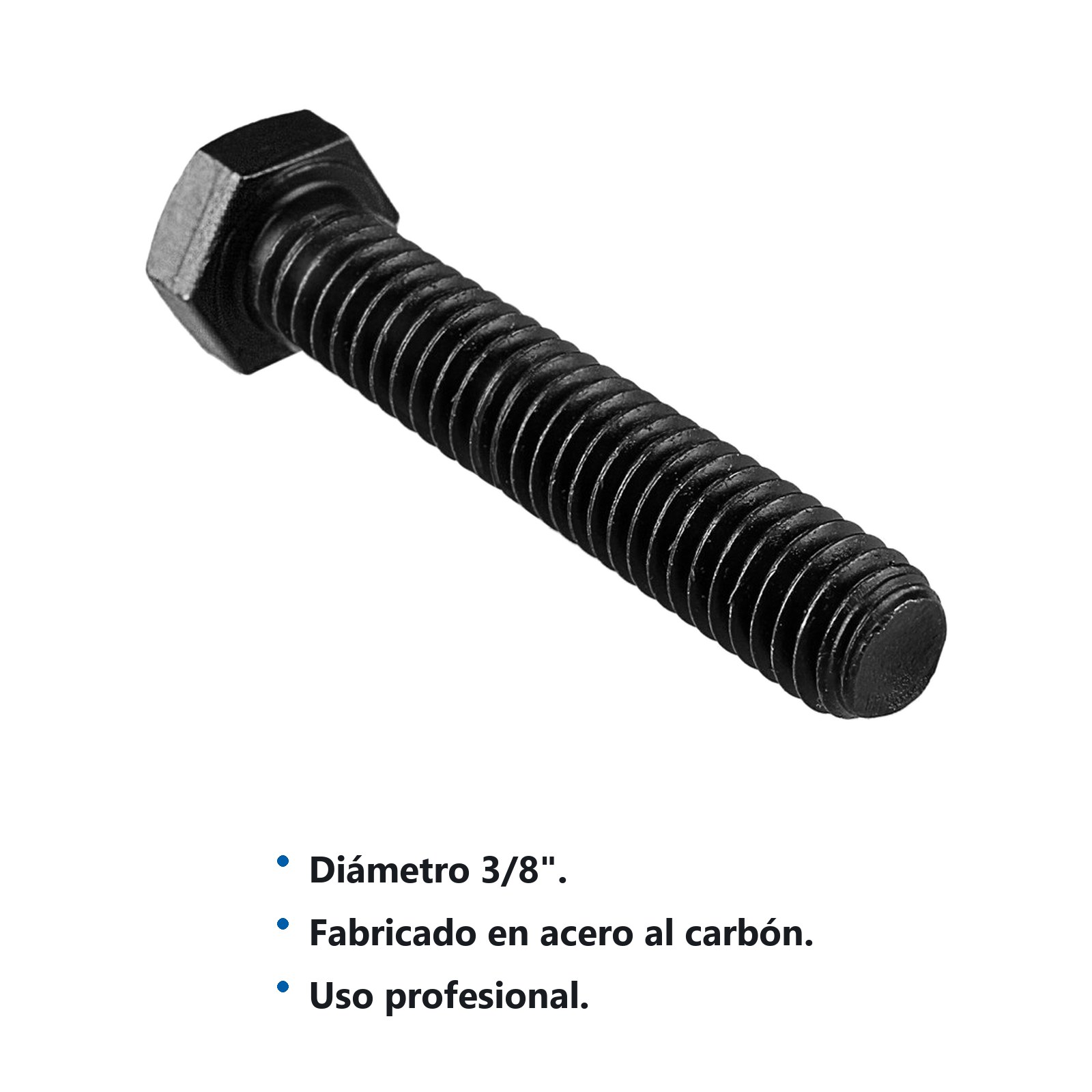 Tornillo de acero 5° rosca parcial, 3/8" x 2-1/2", 50 piezas Surtek - Imagen 2