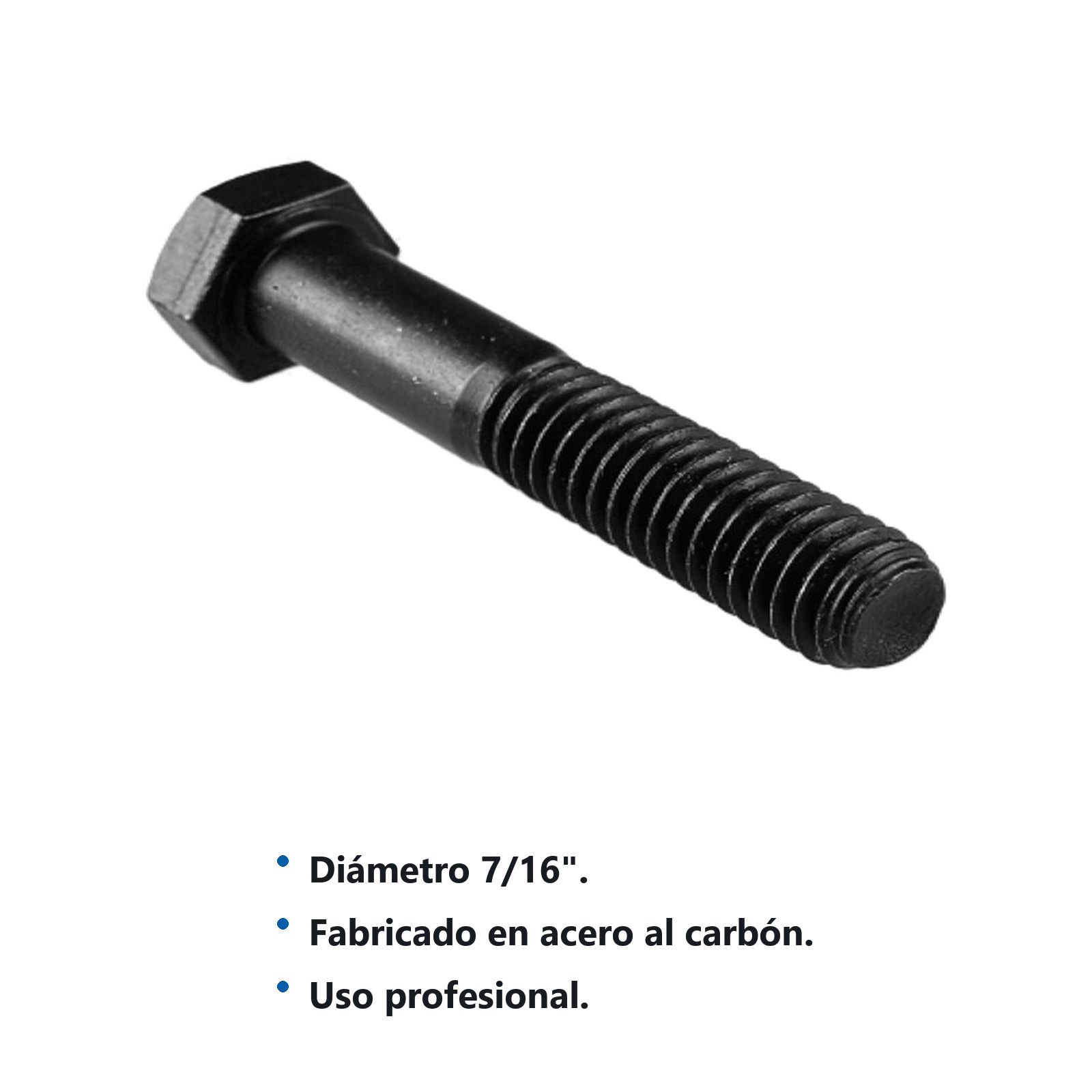 Tornillo de acero 5° rosca parcial, 7/16" x 1-1/14", 50 piezas Surtek - Imagen 2
