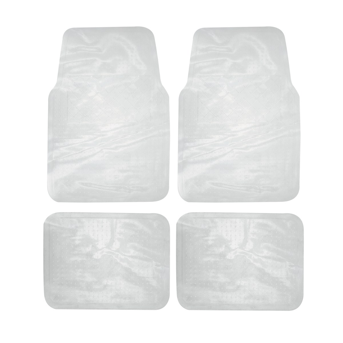 Juego de tapetes para auto, 4 piezas, color transparente Surtek