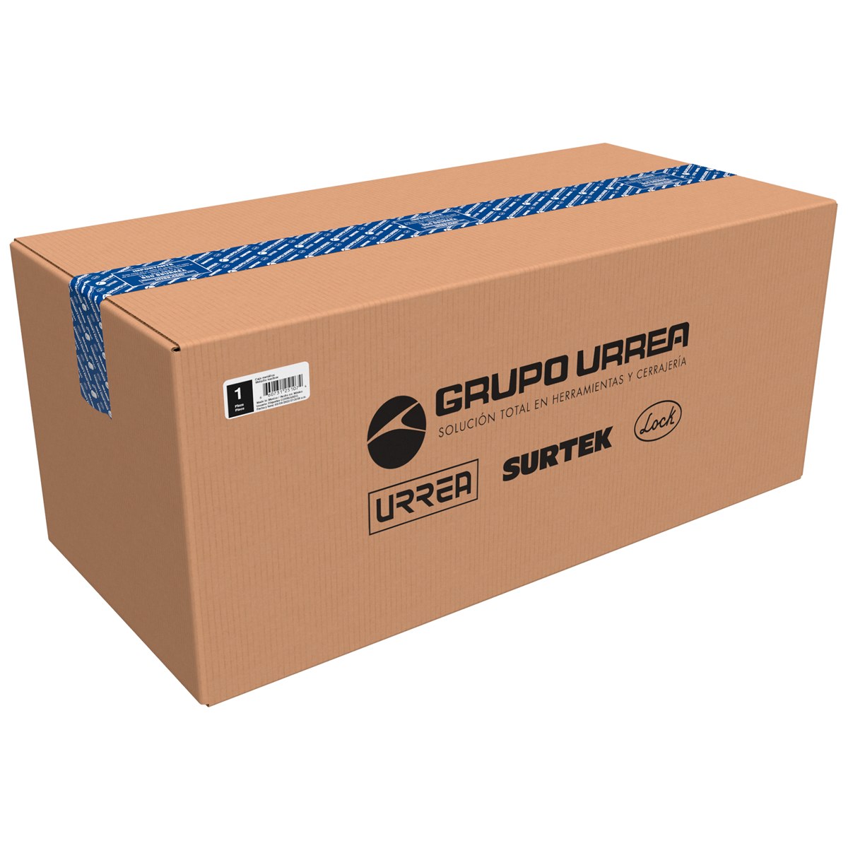 Caja portaherramientas metálica color amarillo 17" x 6-1/4" x 6-1/4" Surtek - Imagen 2