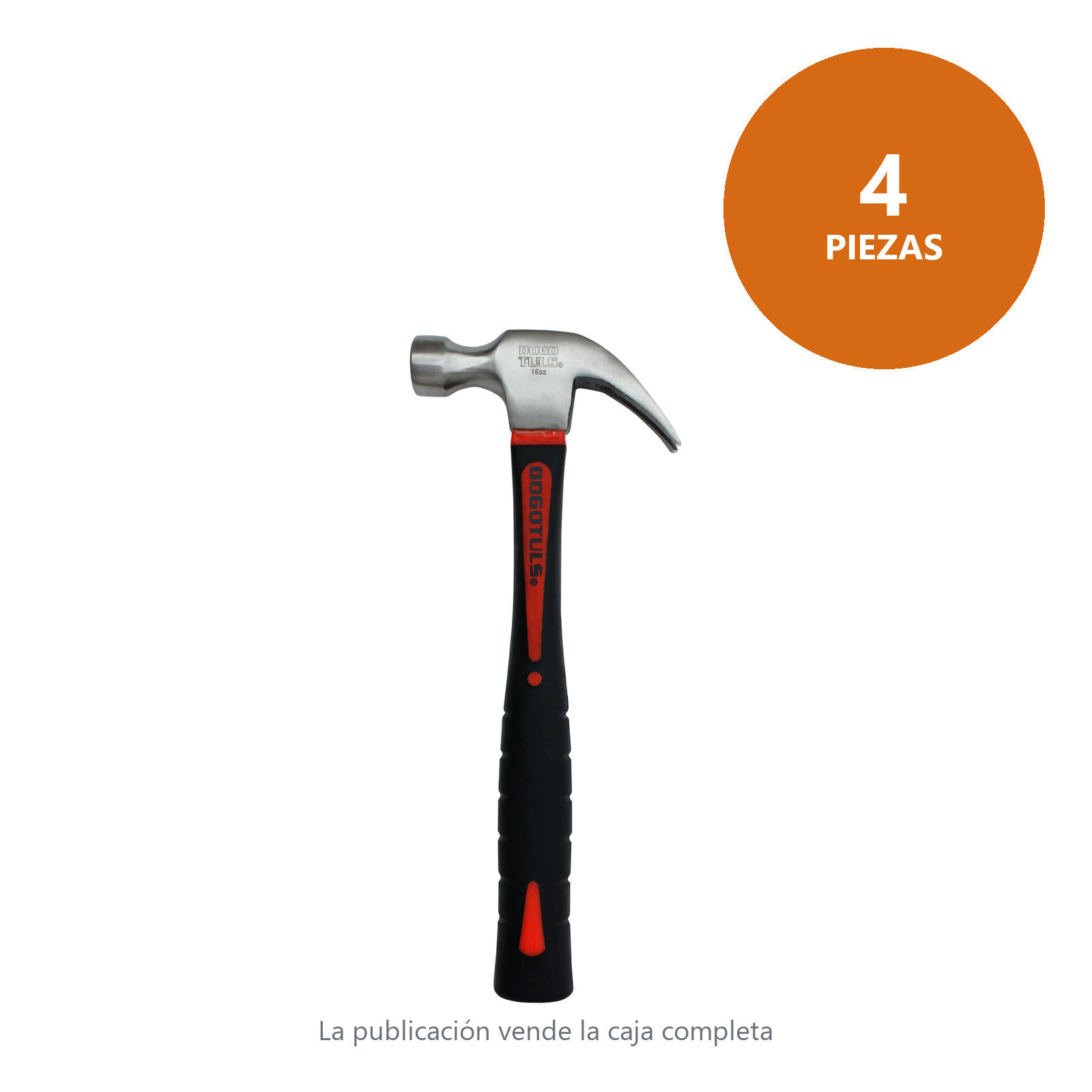 Martillo Uña Curva 16 oz Fibra de Vidrio - Imagen 4