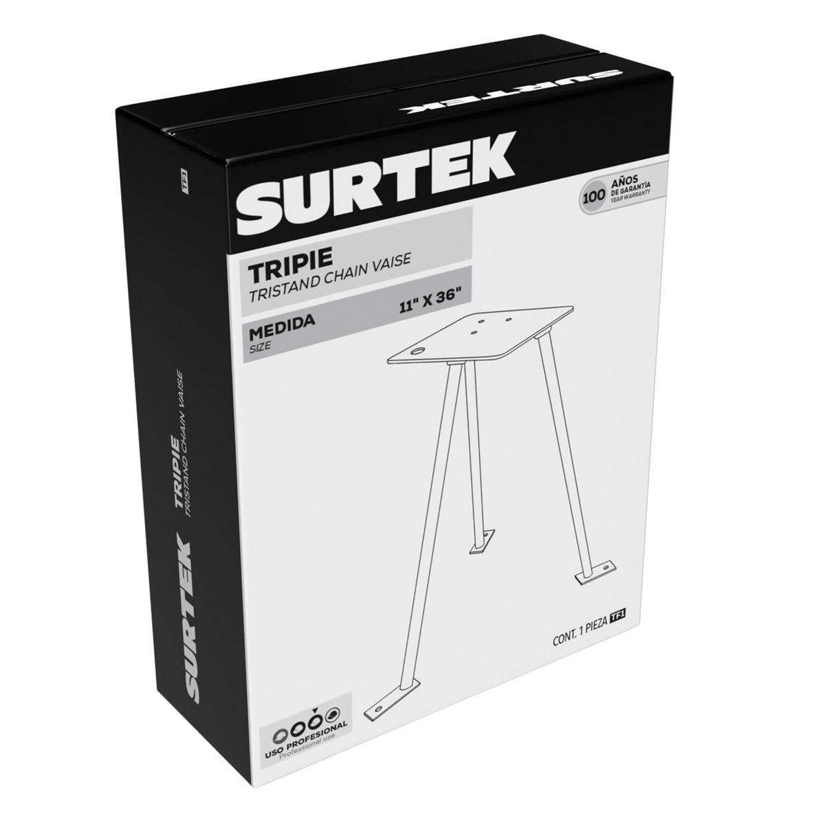 Tripié universal de trabajo de 11" a 36" Surtek - Imagen 2