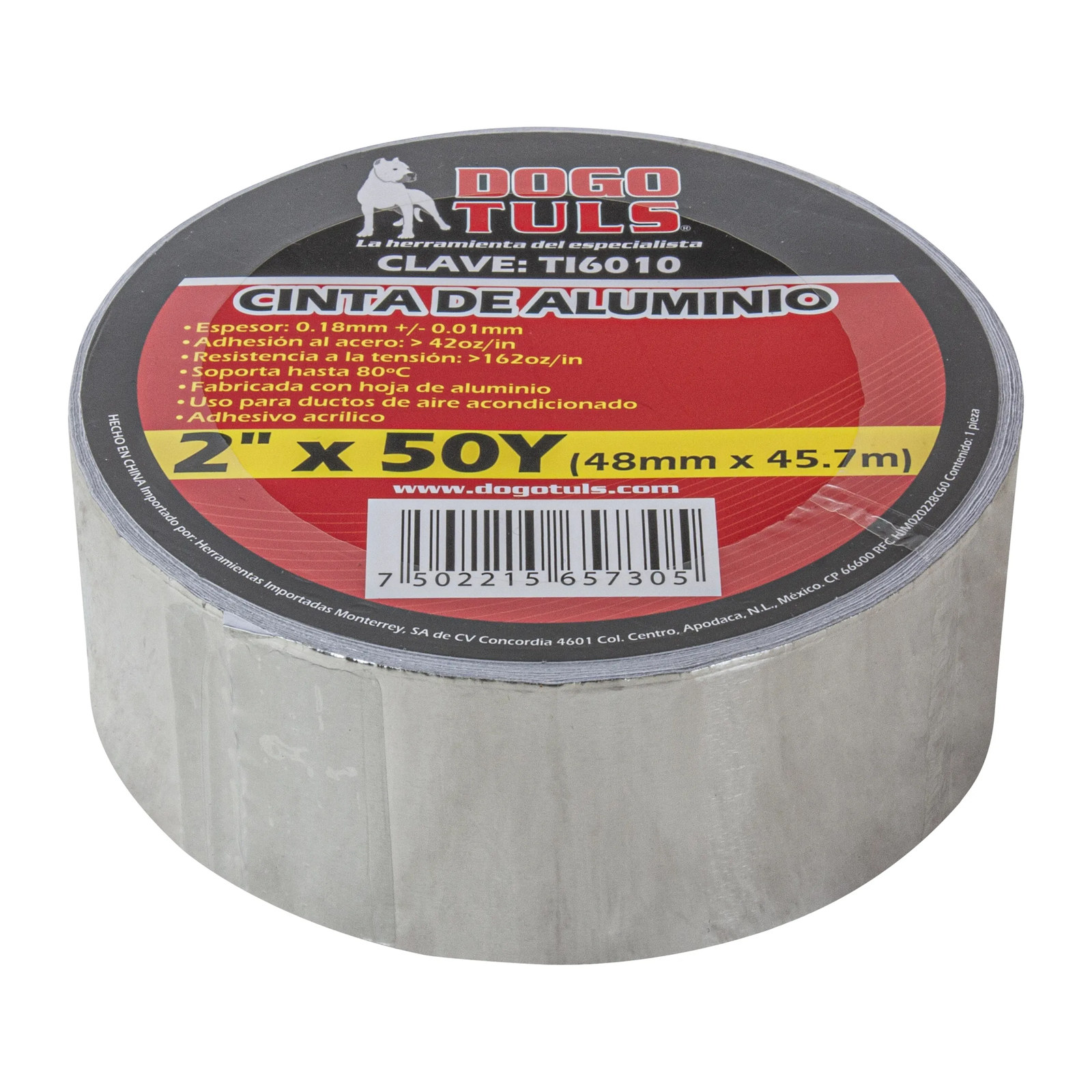 Cinta de Aluminio Dogotuls 2" x 50 yd - Imagen 3