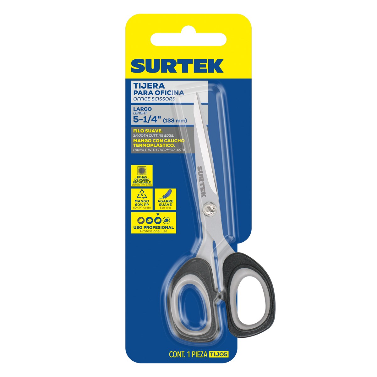 Tijeras para oficina 5-1/4" Surtek - Imagen 2