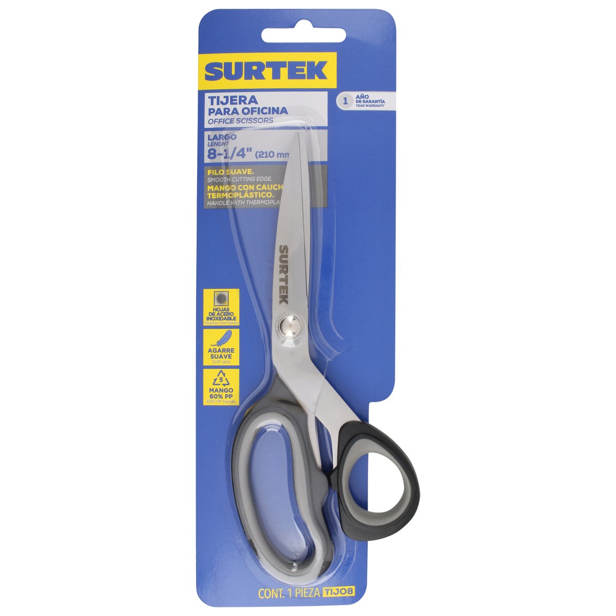 Tijeras para oficina 8-1/4" Surtek - Imagen 2