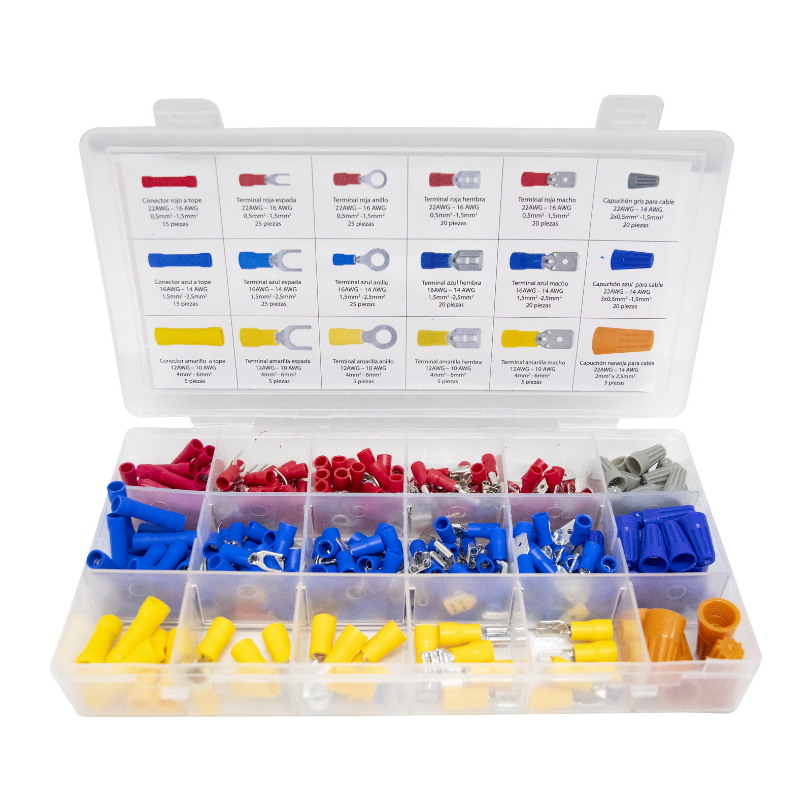 Terminales Aisladas 22-10 AWG Kit 280 pz - Imagen 2