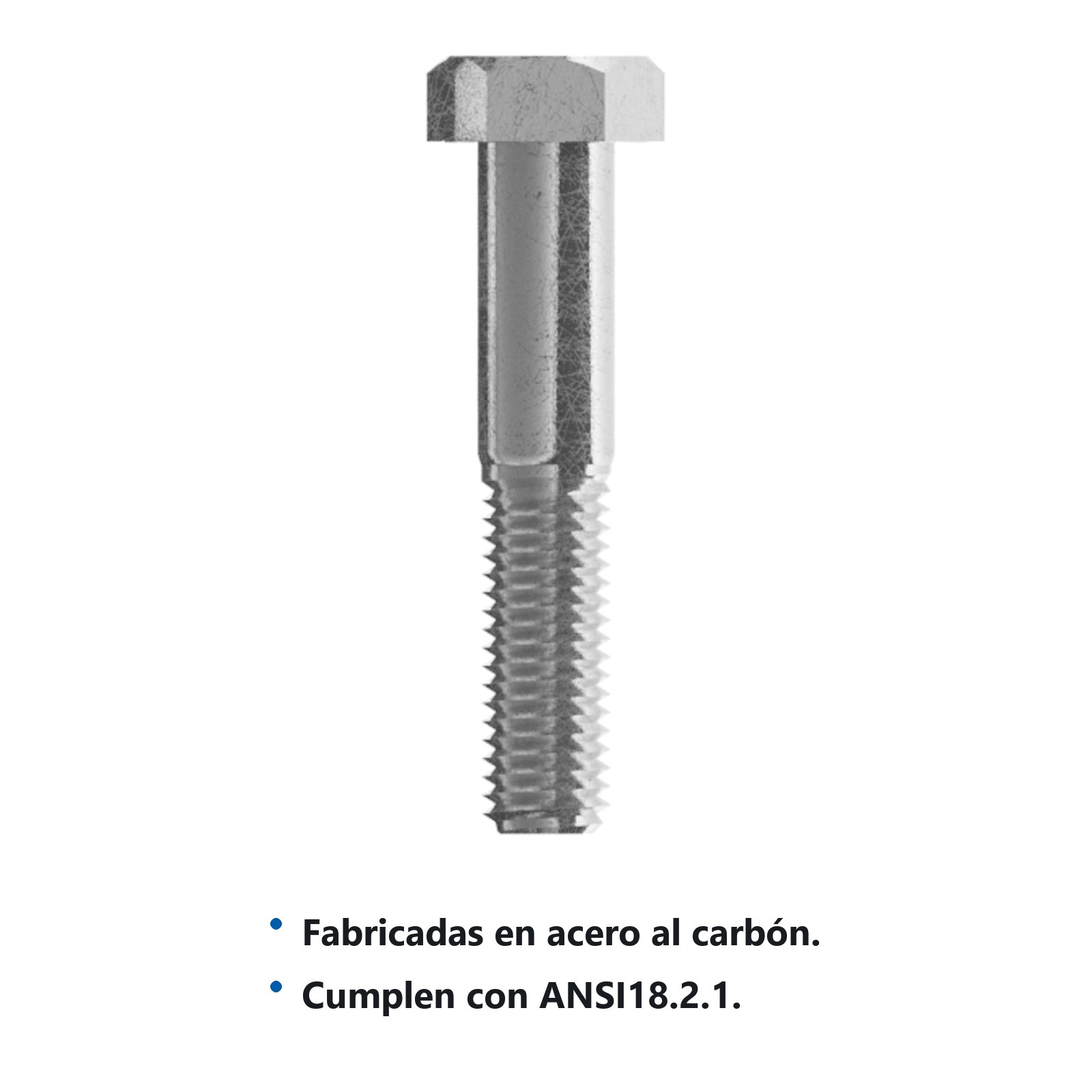 Tornillo tipo máquina rosca parcial 1/4" x 3", 50 piezas Surtek - Imagen 2