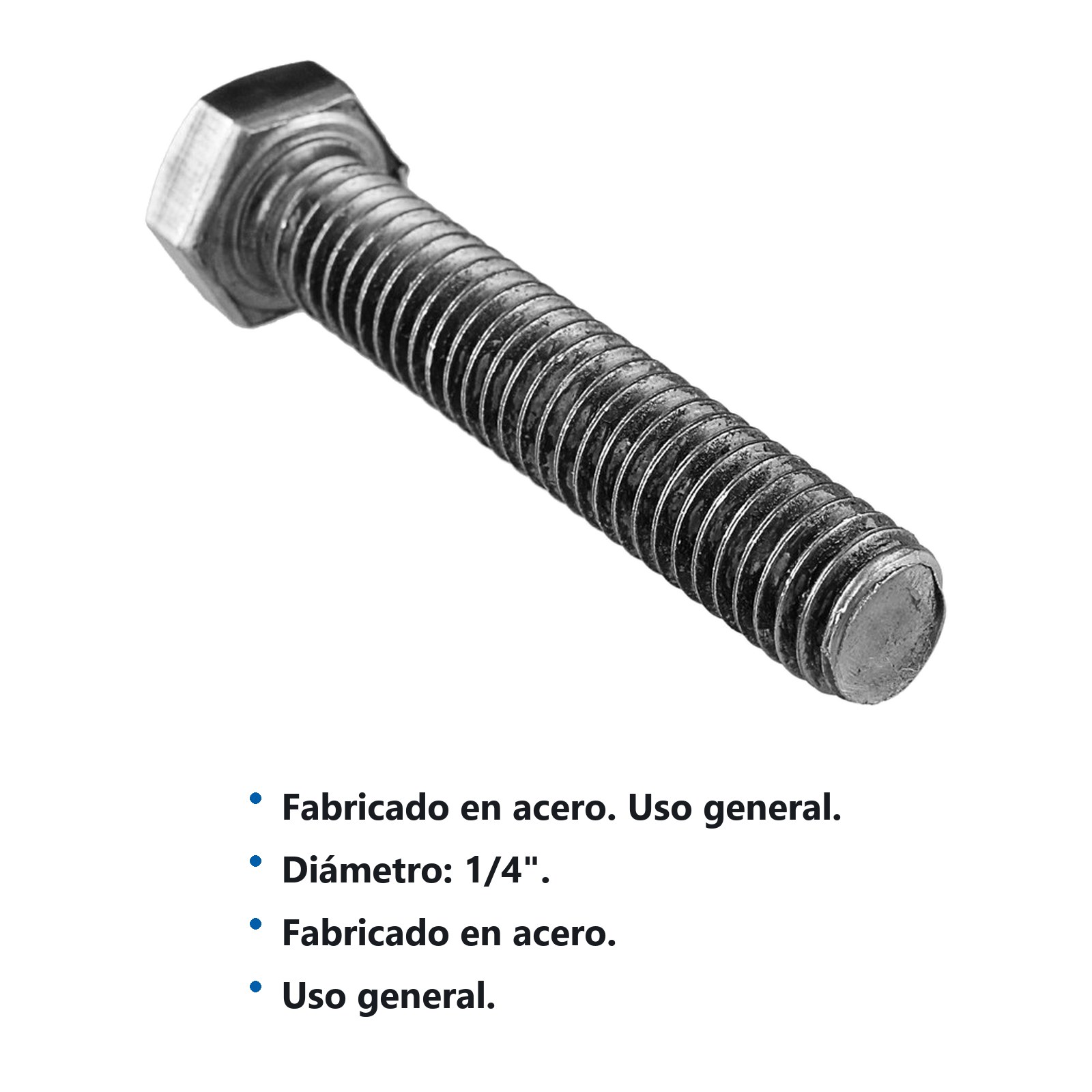 Tornillo tipo máquina rosca parcial 1/4" x 3-1/2", 30 piezas Surtek - Imagen 2