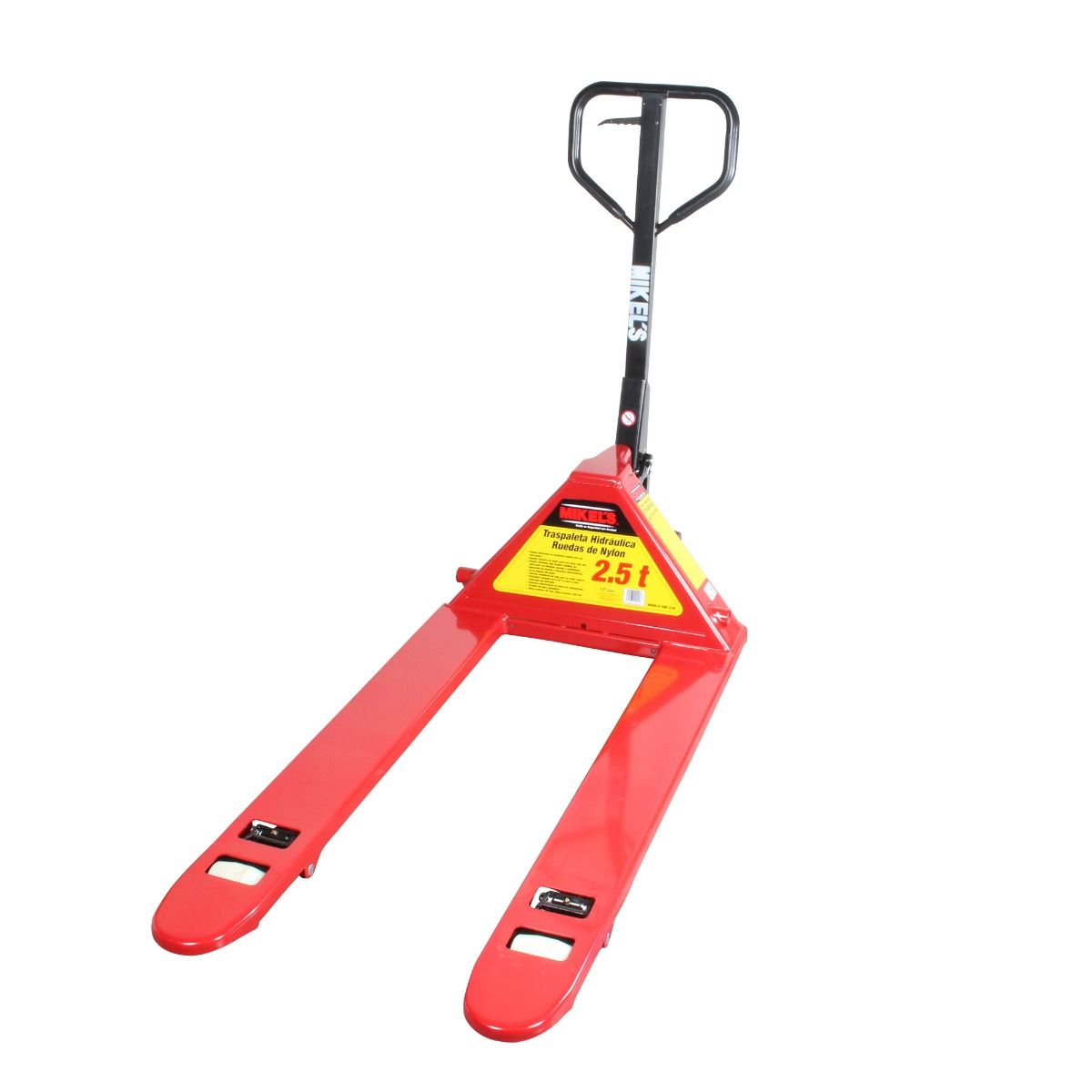 MIKELS TMK-2.5N Patín hidráulico transpaleta con ruedas de nylon sistema sencillo (2.5 ton) - Imagen 2