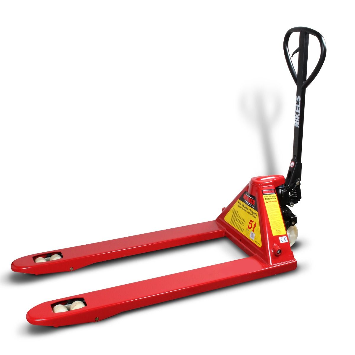 MIKELS TMK-5 Patín hidráulico transpaleta con ruedas de nylon, sistema tándem (5 ton)