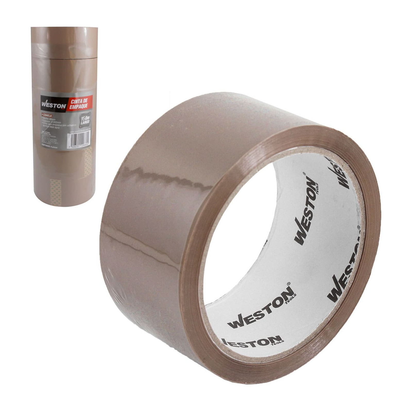 Cinta de Empaque Canela WESTON 48mm x 150m