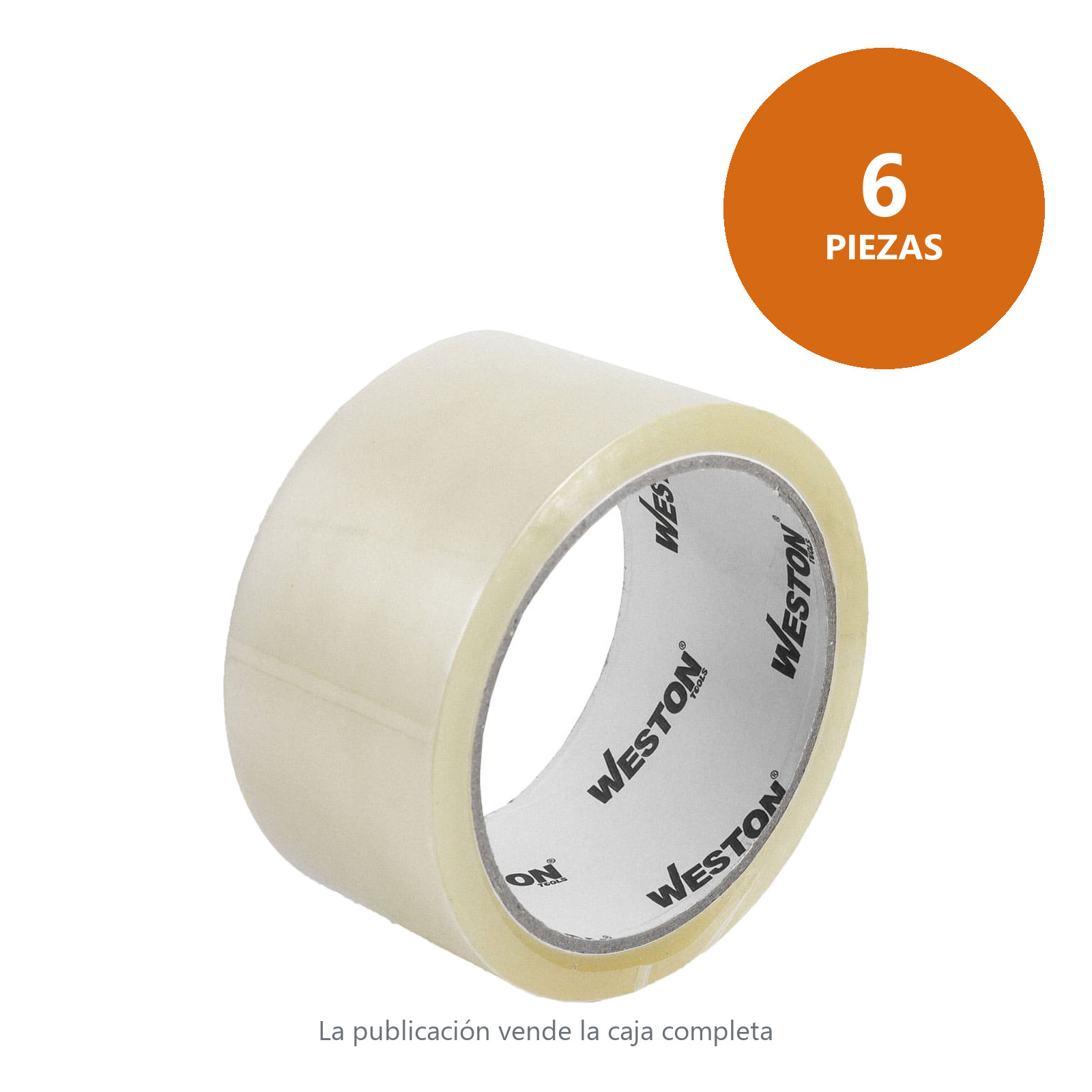 CINTA DE EMPAQUE TRANSPARENTE 48mm X 100M (Precio x Pieza - Empaque c/6 pzas) - Imagen 3