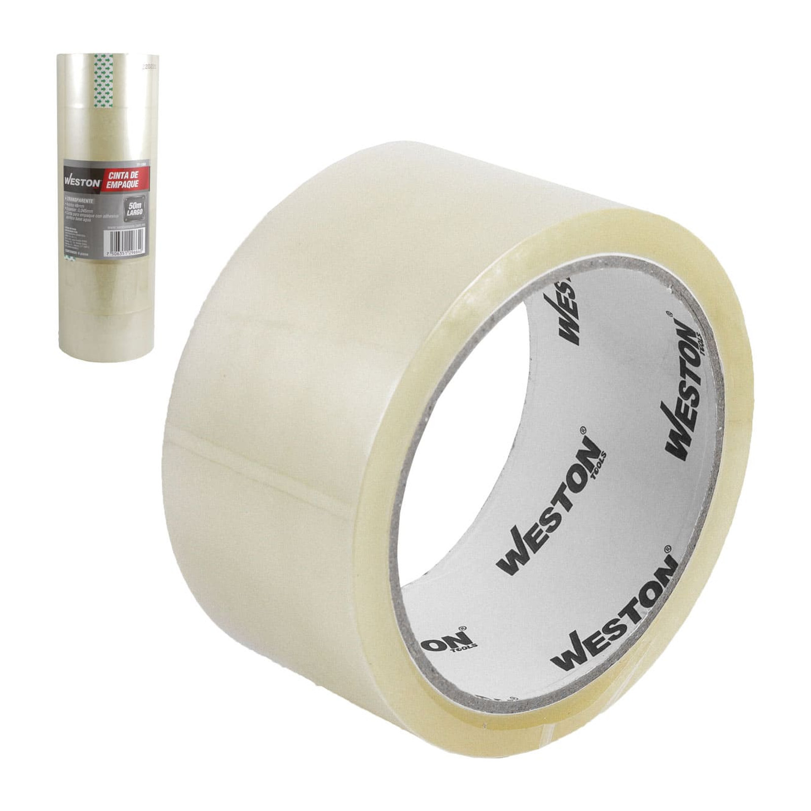 Cinta de Empaque Transparente WESTON 48mm x 50m