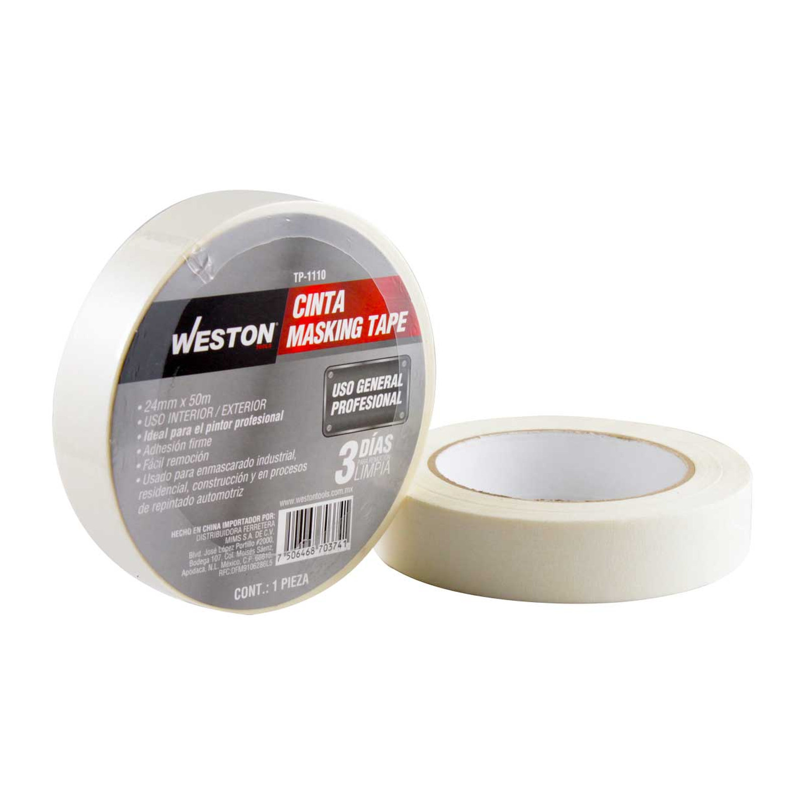 Cinta Masking Tape Weston 24mm x 50m