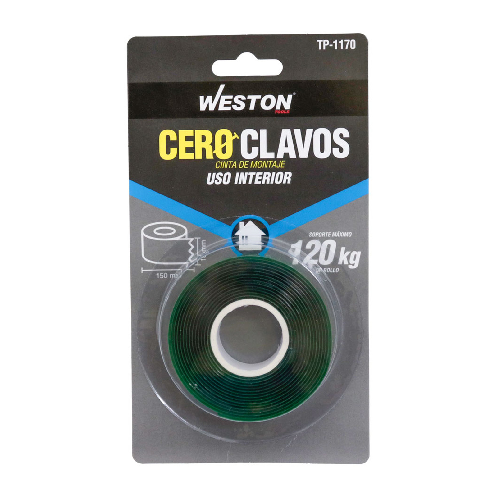CINTA ADHESIVA DOBLE CARA TRANSPARENTE USO INTERIOR 19MM X 1.5M - Imagen 3