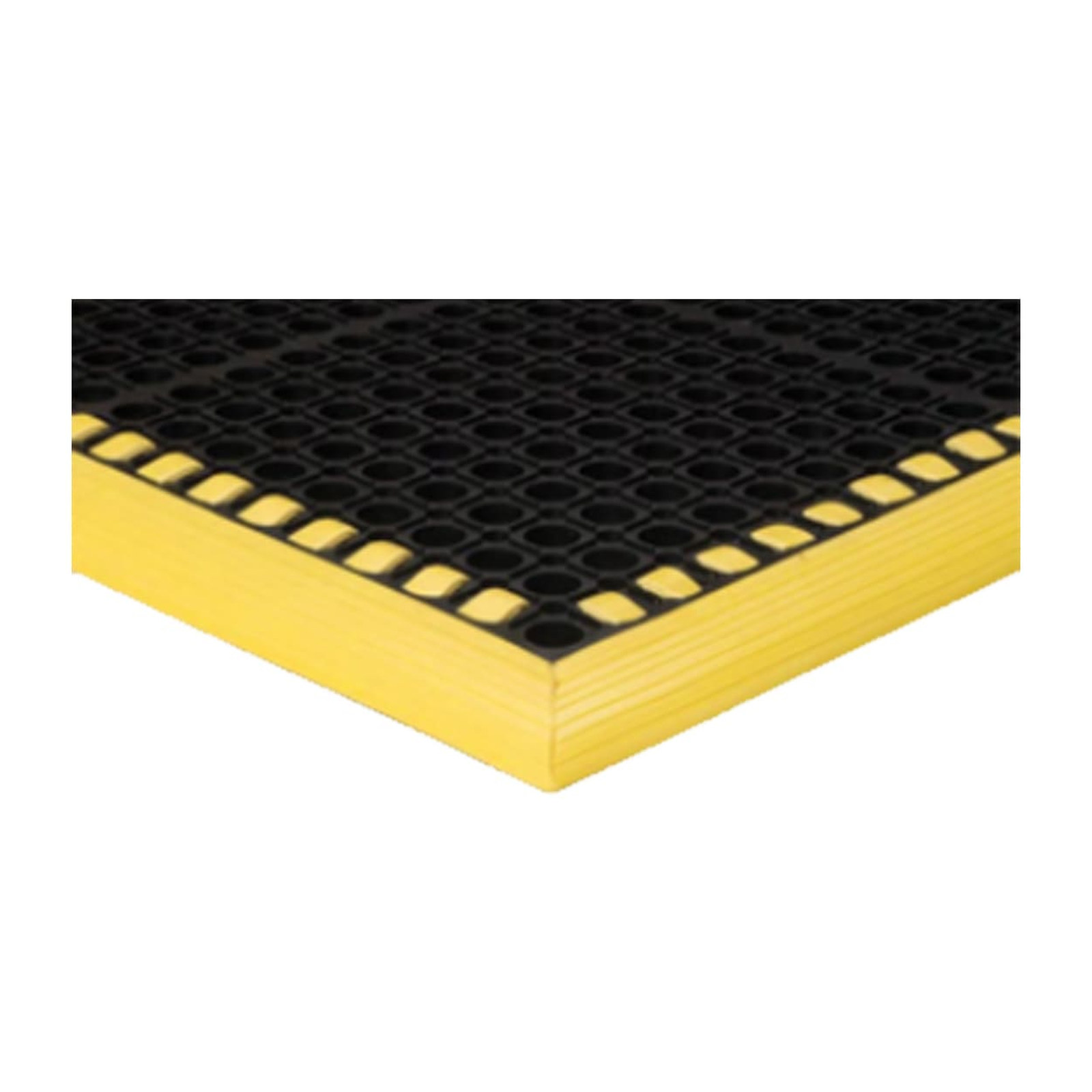 TAPETE ANTIFATIGA (USA) DE DESAGUE NEGRO/AMARILLO 7/8'' X 28'' X 40'' - Imagen 2