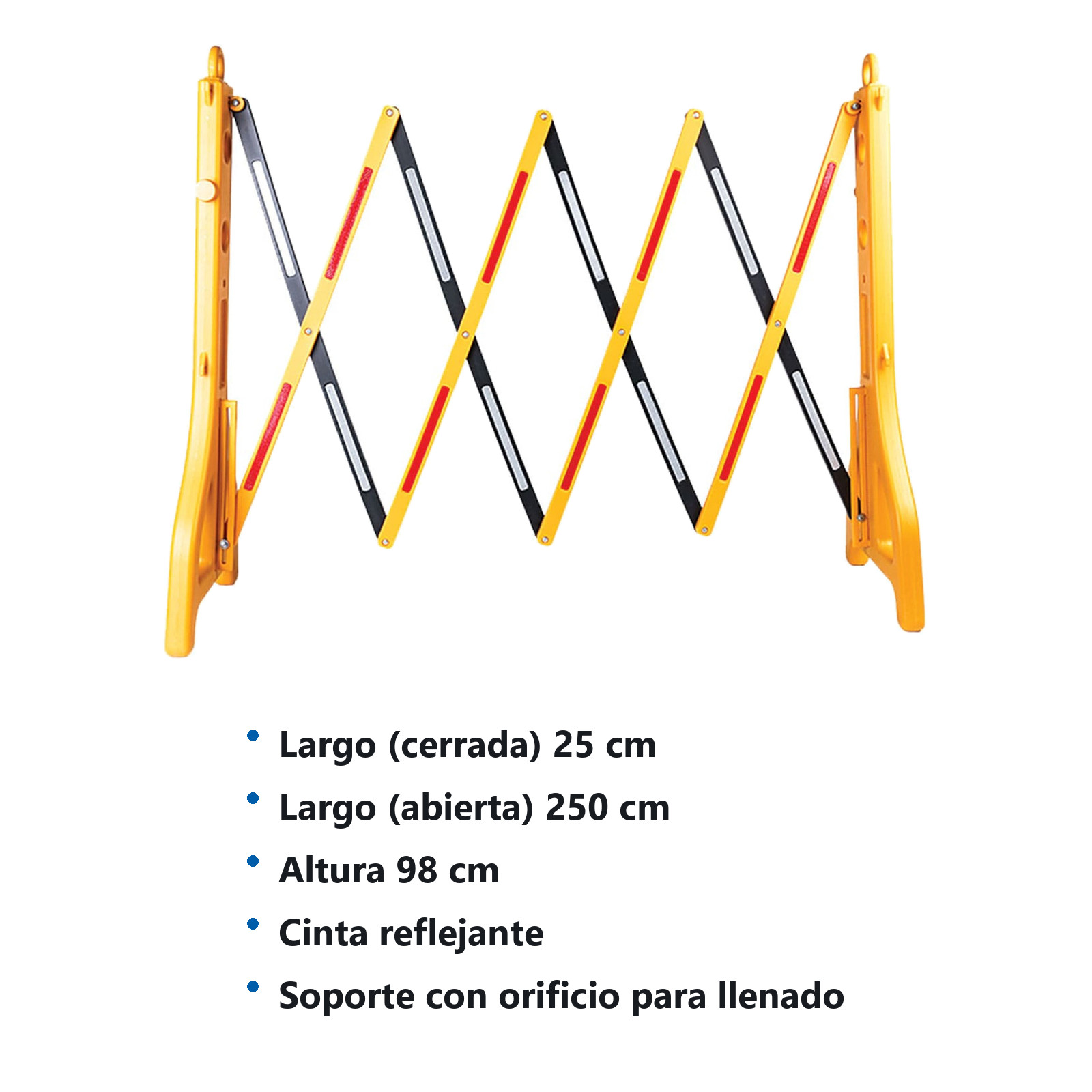 BARRERA EXPANDIBLE DE 96CM X 2.5 MT - Imagen 2