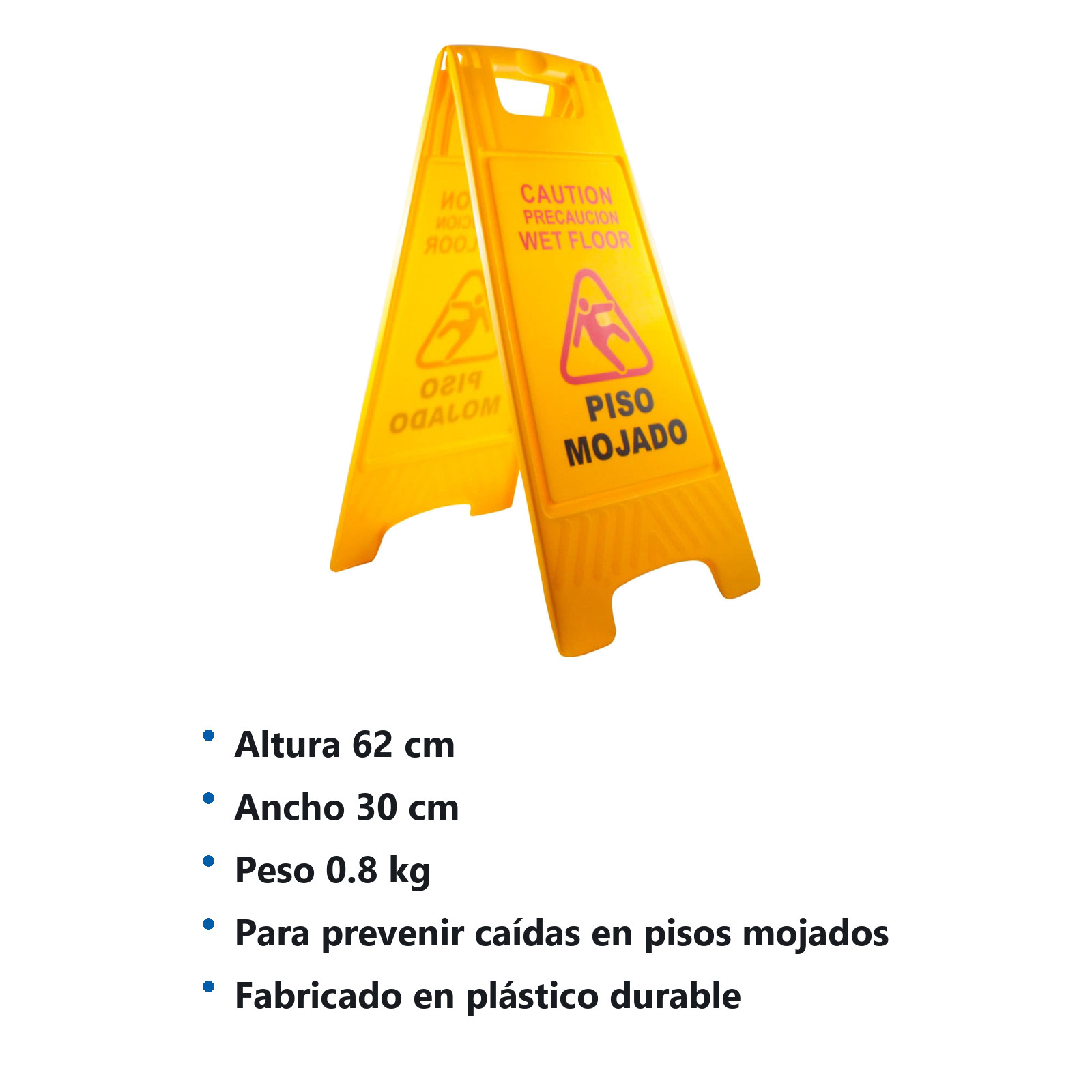 SENALIZACION D/PISO MOJADO 30*62CM, PESO 0.8KG - Imagen 2