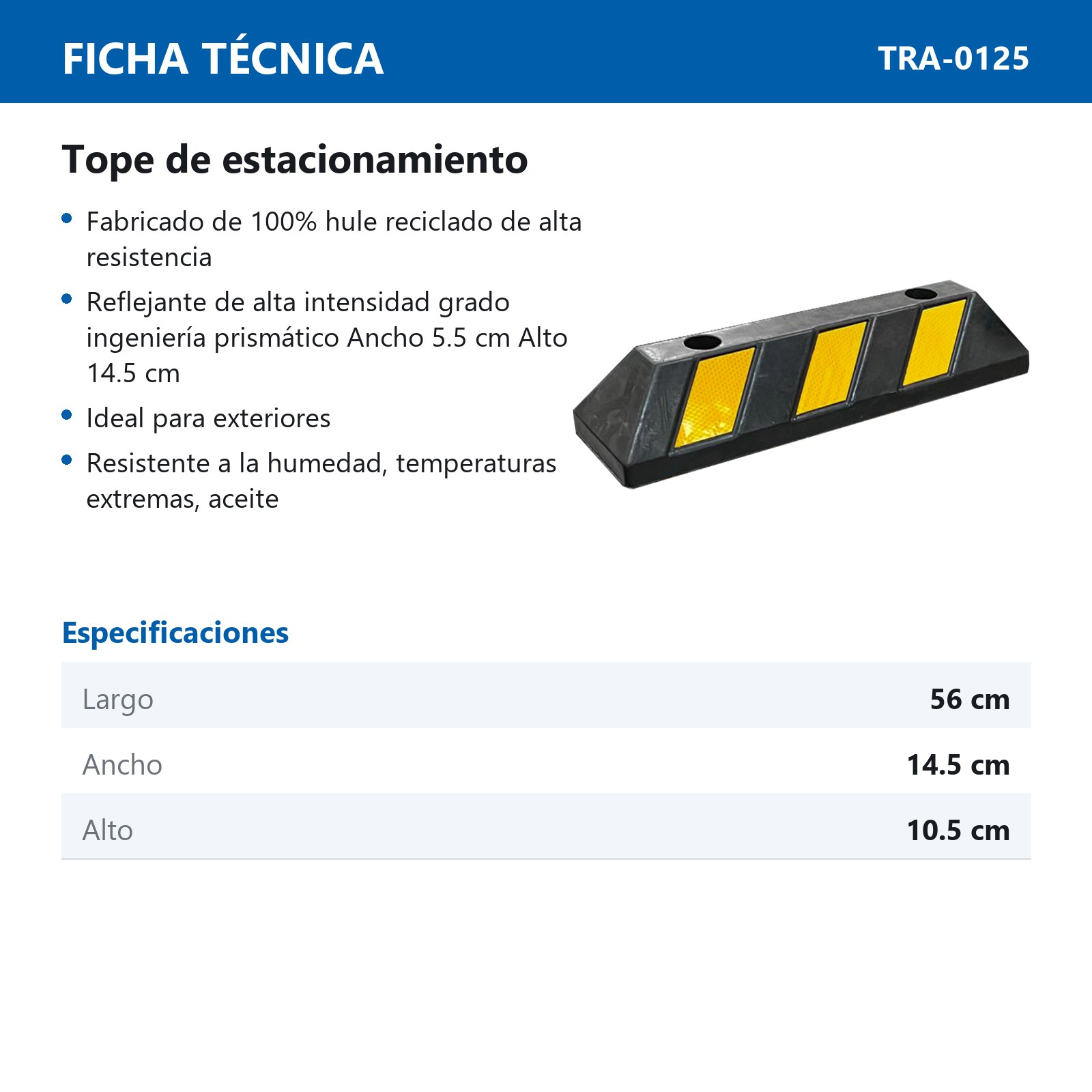 TOPE DE ESTACIONAMIENTO 56CM - Imagen 2