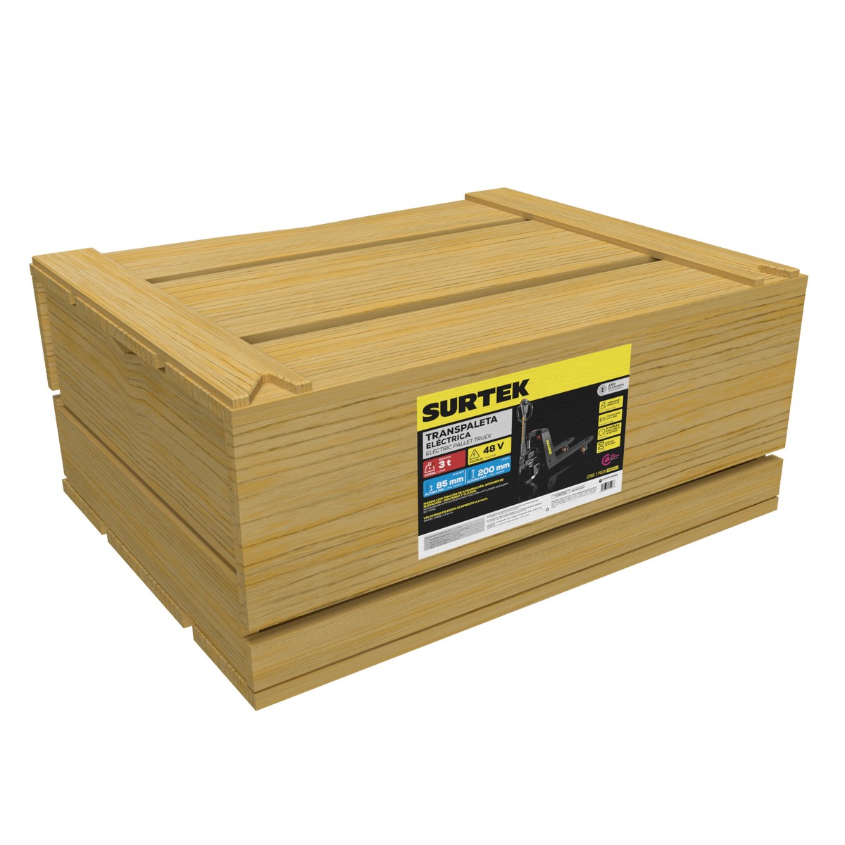 Transpaleta eléctrica, 3 ton Surtek - Imagen 2