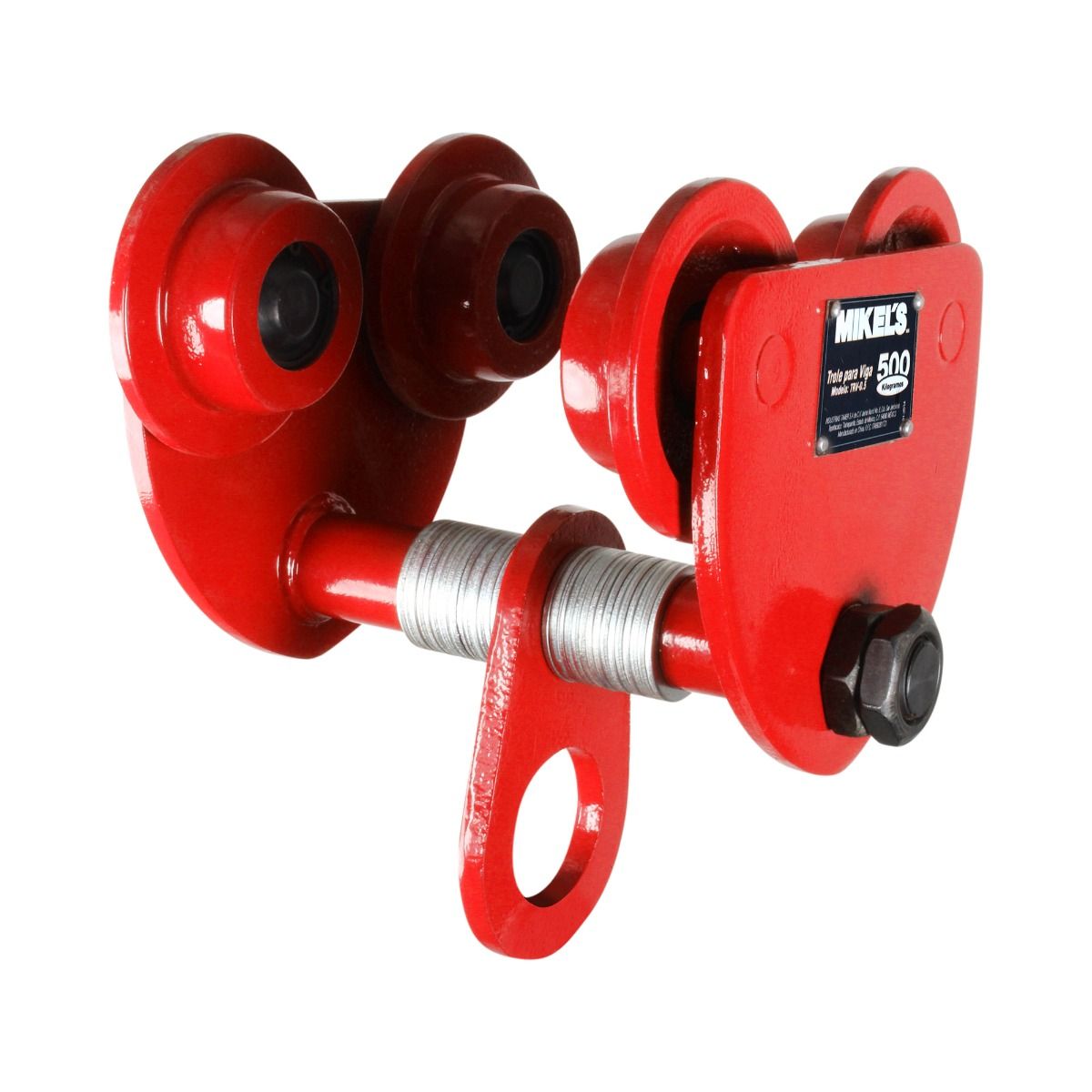MIKELS TRV-0.5 Trole para viga, ancho ajustable (500 kgs)