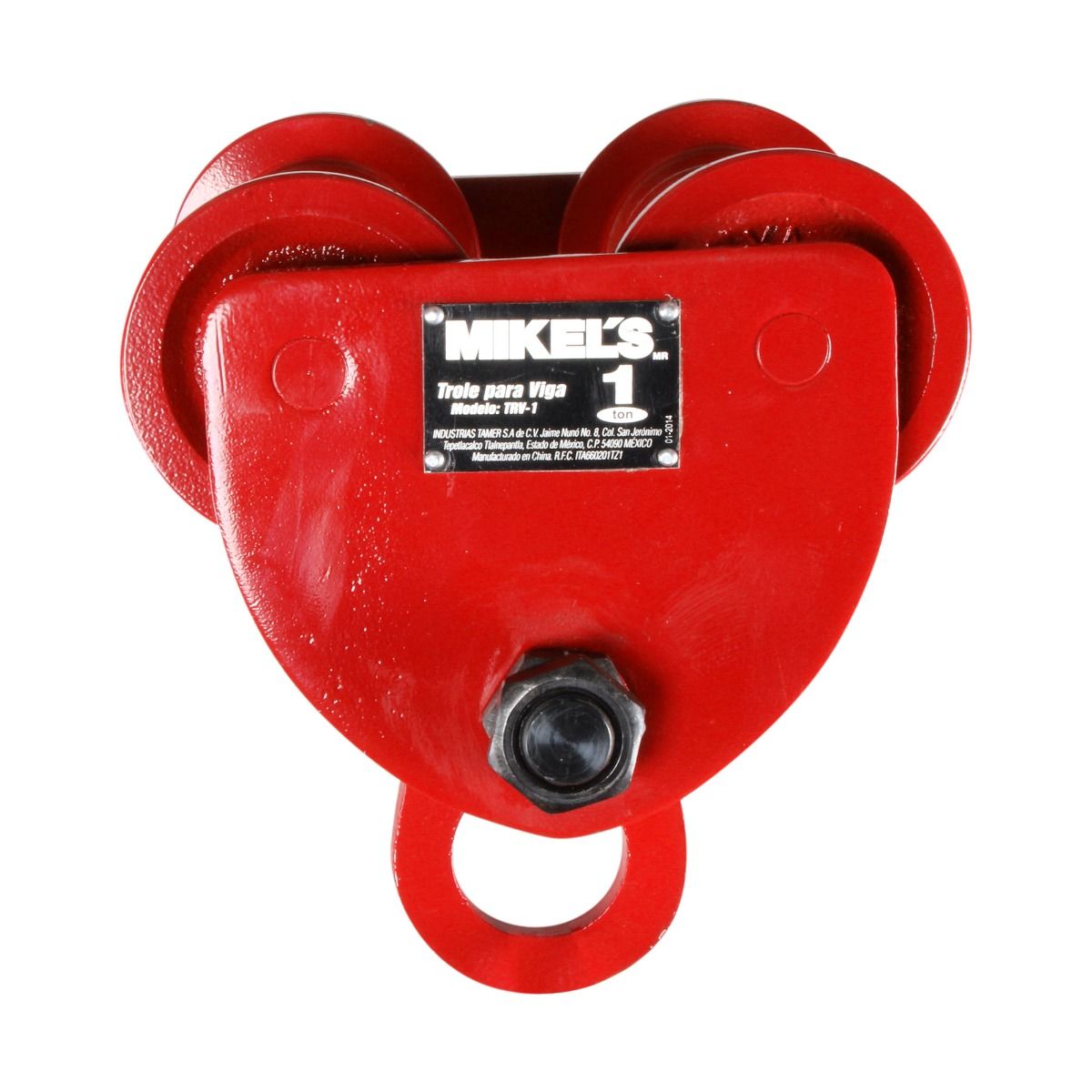 MIKELS TRV-1 Trole para viga, ancho ajustable (1 ton) - Imagen 3