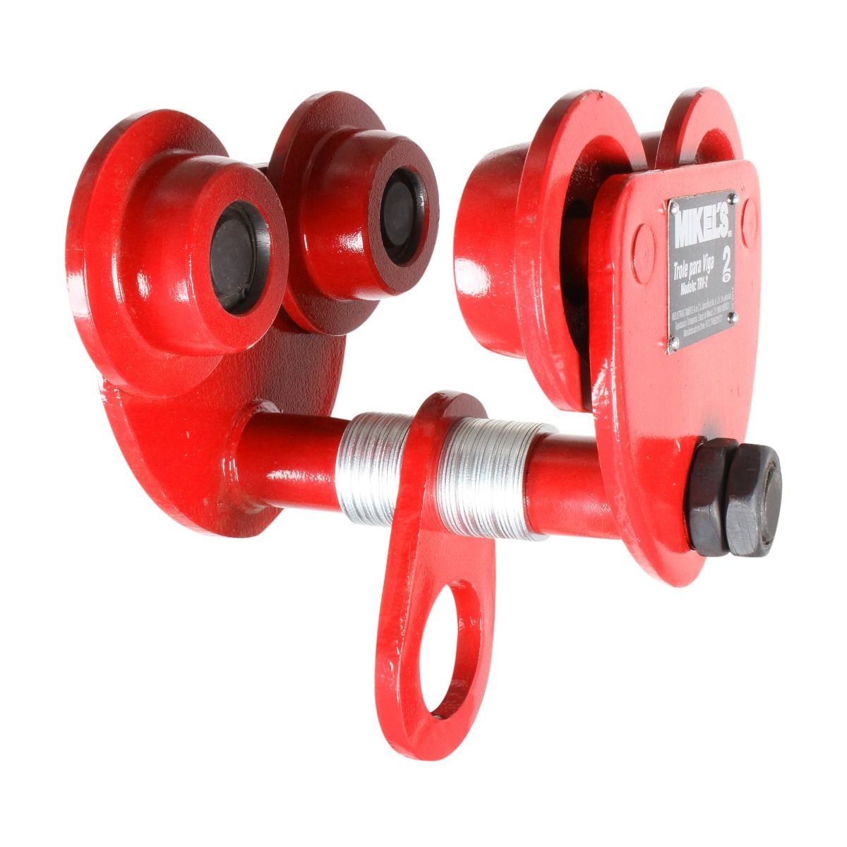 MIKELS TRV-2 Trole para viga, ancho ajustable (2 ton) - Imagen 3