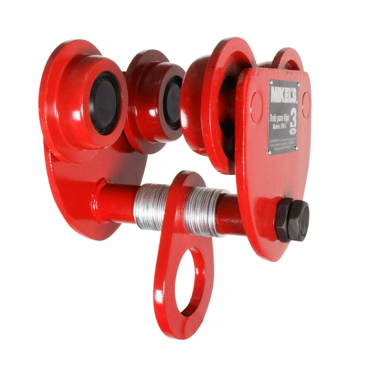 MIKELS TRV-3 Trole para viga, ancho ajustable (3 ton) - Imagen 3