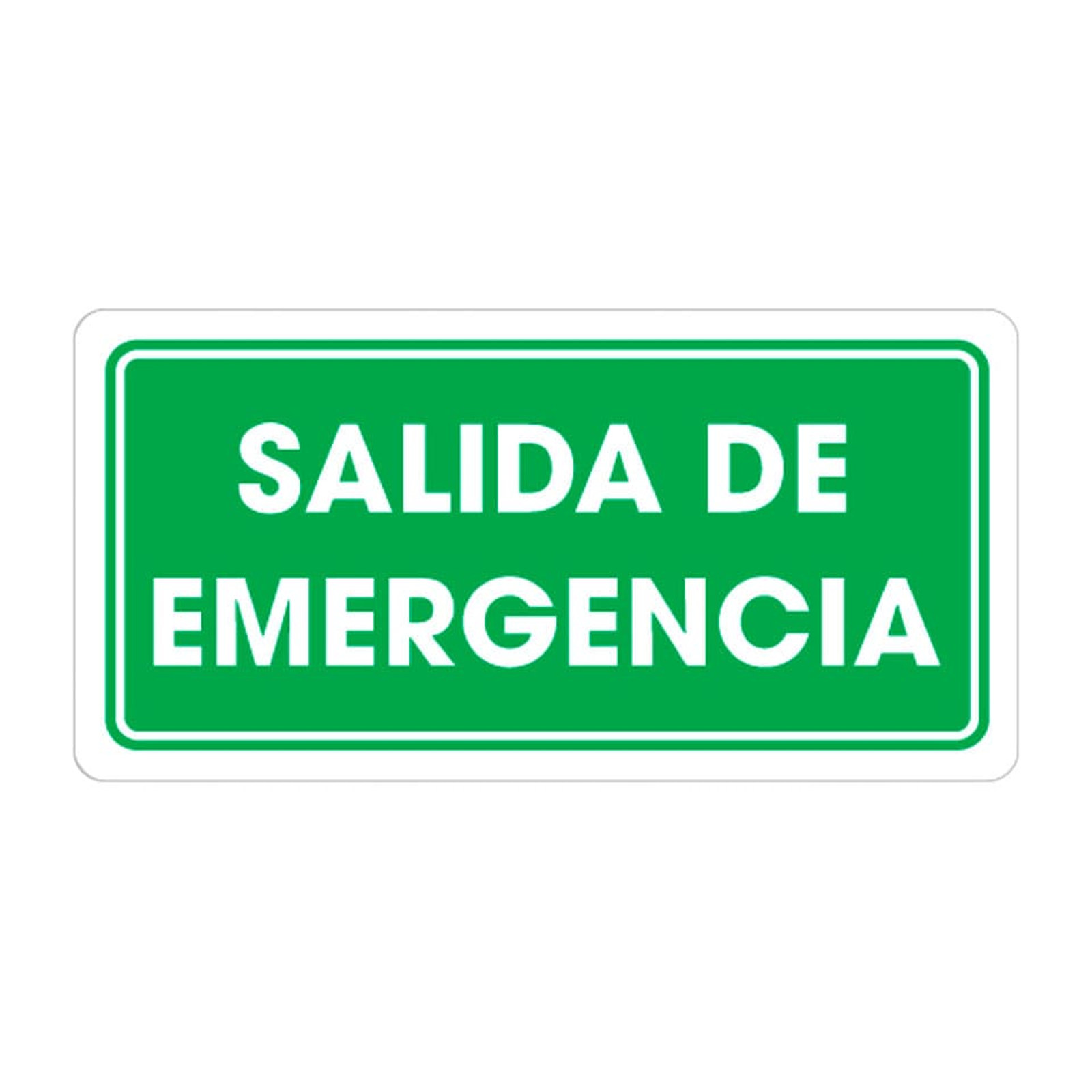 Señalamiento de Salida de Emergencia 15 x 30 cm Weston