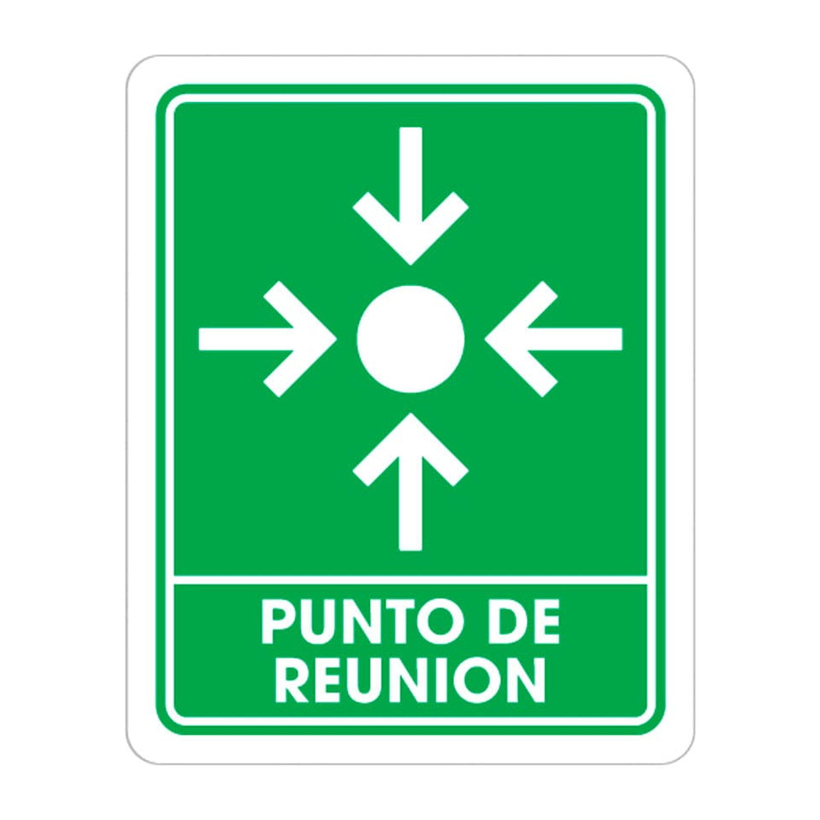 Señalamiento Punto de Reunión 25 x 35 cm Weston