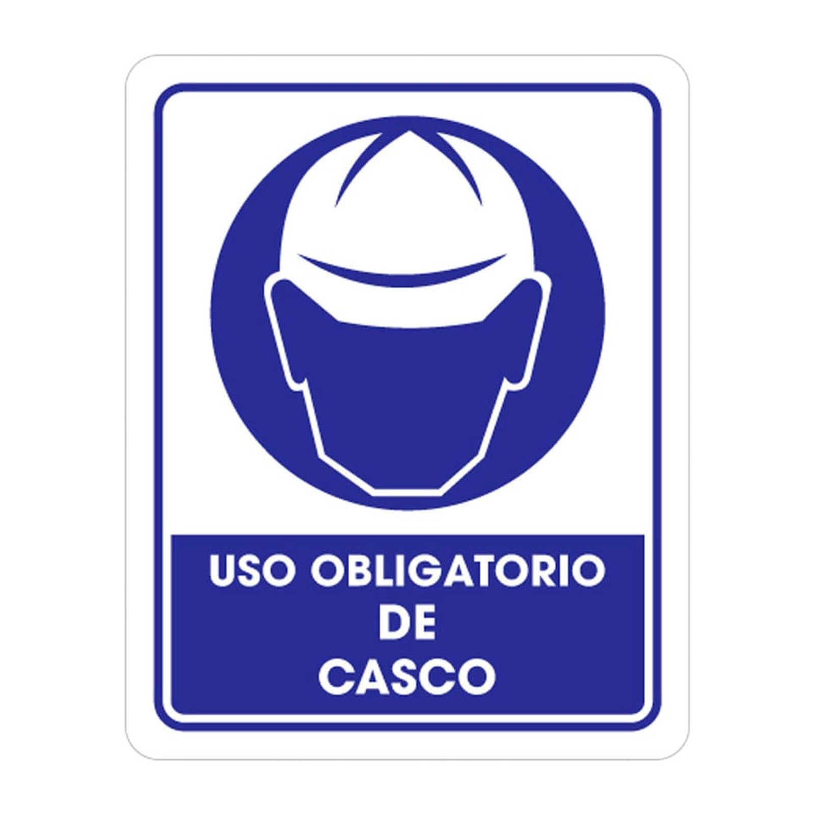 Señalamiento Uso Obligatorio de Casco 25 x 35 cm Weston