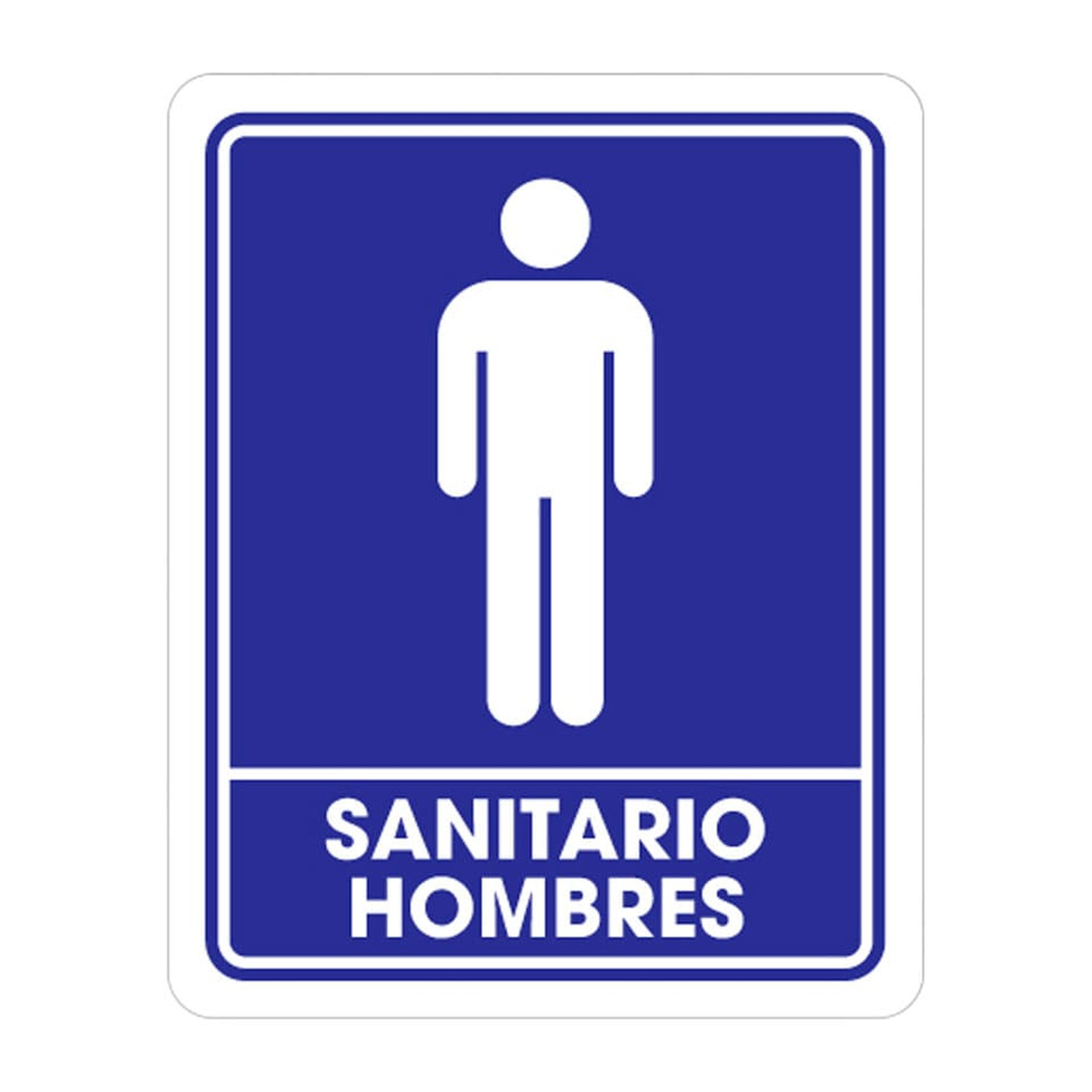 Señalamiento Sanitario Hombres 25 x 35 cm Weston