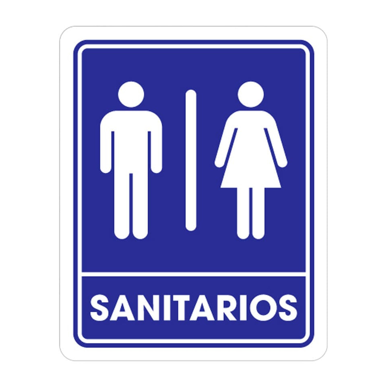 Señalamiento de Sanitarios Weston 25 x 35 cm